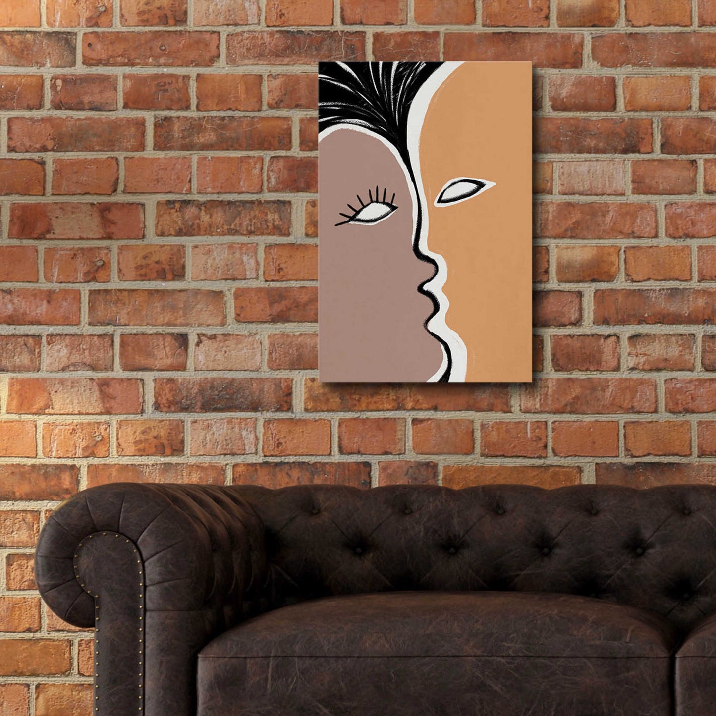 Epic Art 'Face to Face 2' by Design Fabrikken, Acrylic Glass Wall Art,16x24