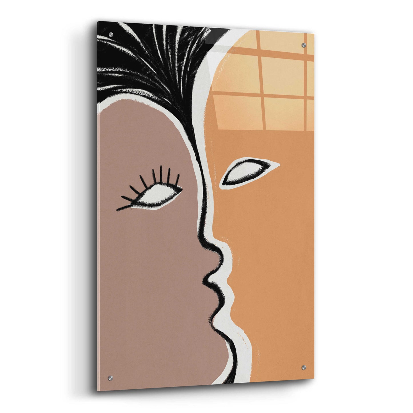 Epic Art 'Face to Face 2' by Design Fabrikken, Acrylic Glass Wall Art,24x36