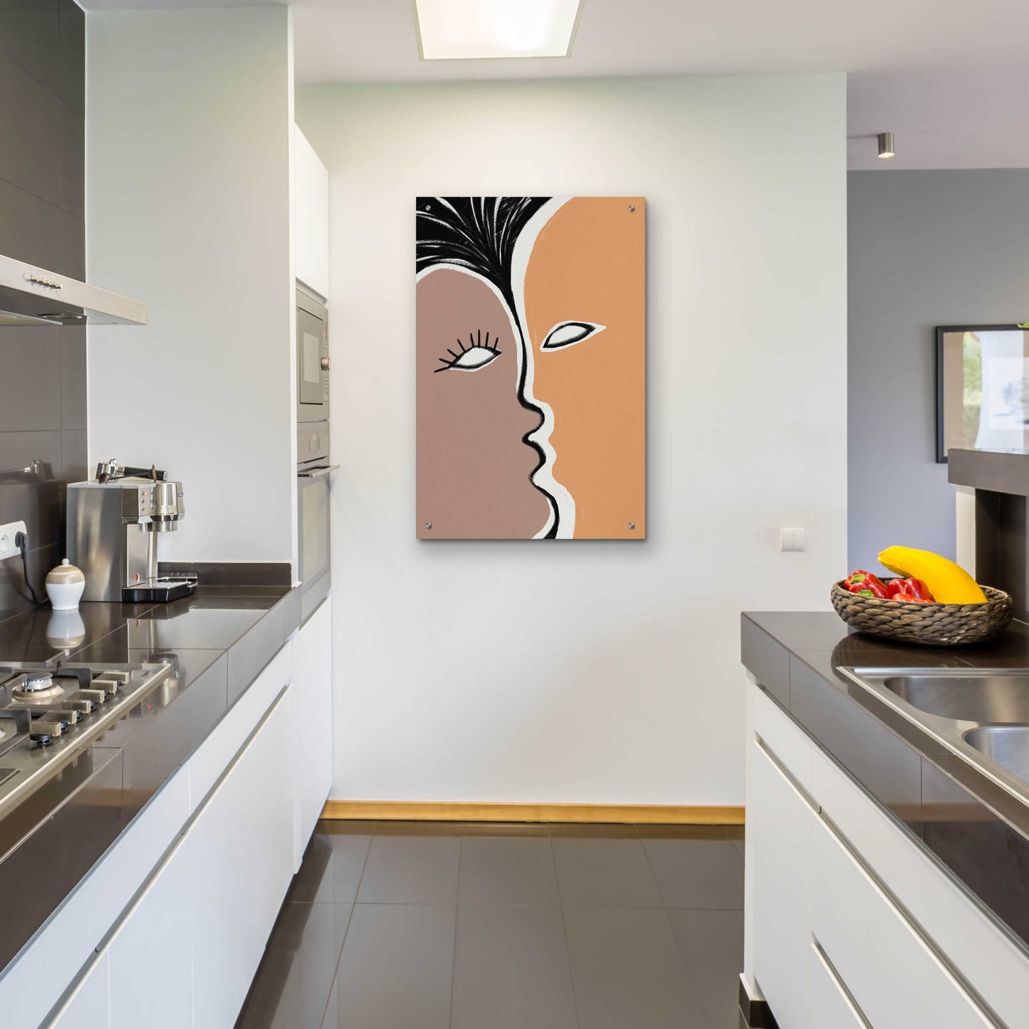 Epic Art 'Face to Face 2' by Design Fabrikken, Acrylic Glass Wall Art,24x36