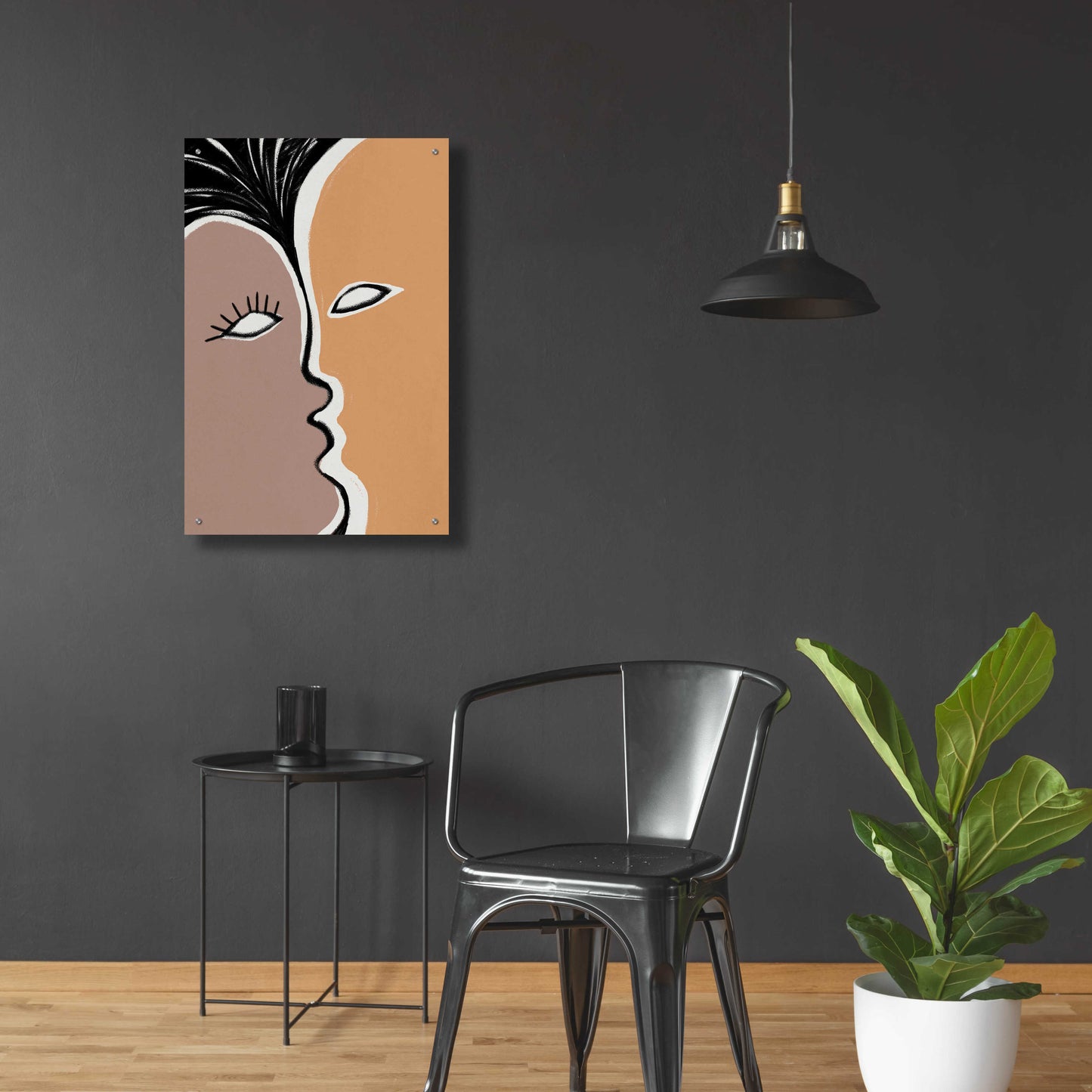 Epic Art 'Face to Face 2' by Design Fabrikken, Acrylic Glass Wall Art,24x36