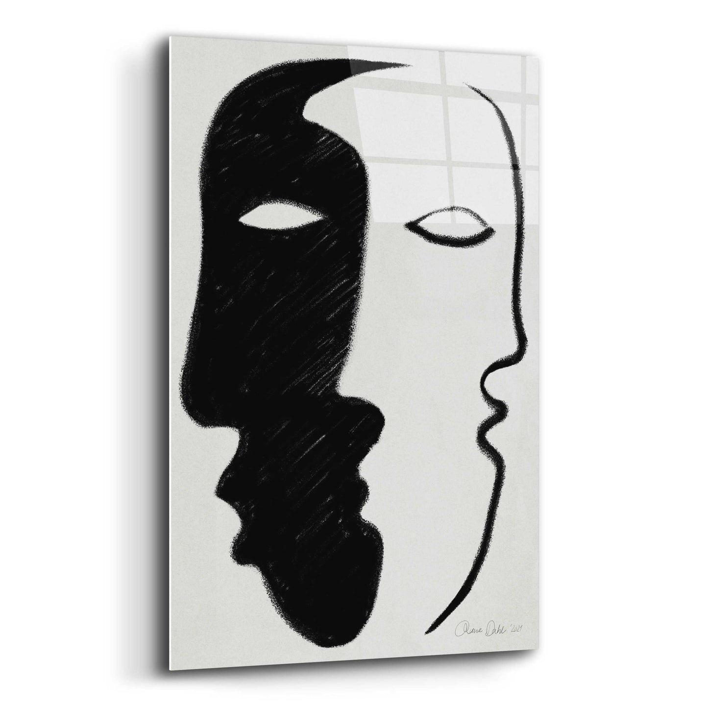 Epic Art 'Face to Face' by Design Fabrikken, Acrylic Glass Wall Art,12x16