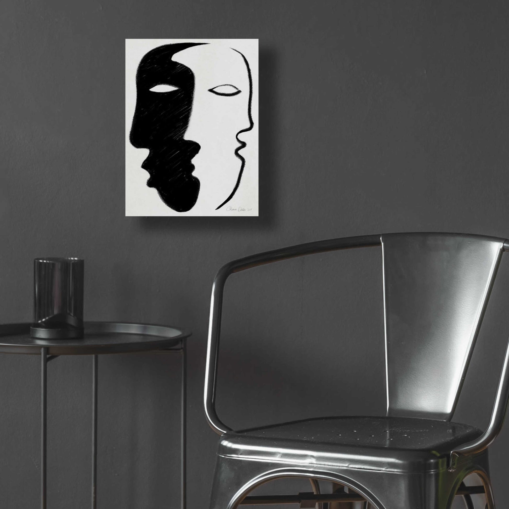 Epic Art 'Face to Face' by Design Fabrikken, Acrylic Glass Wall Art,12x16