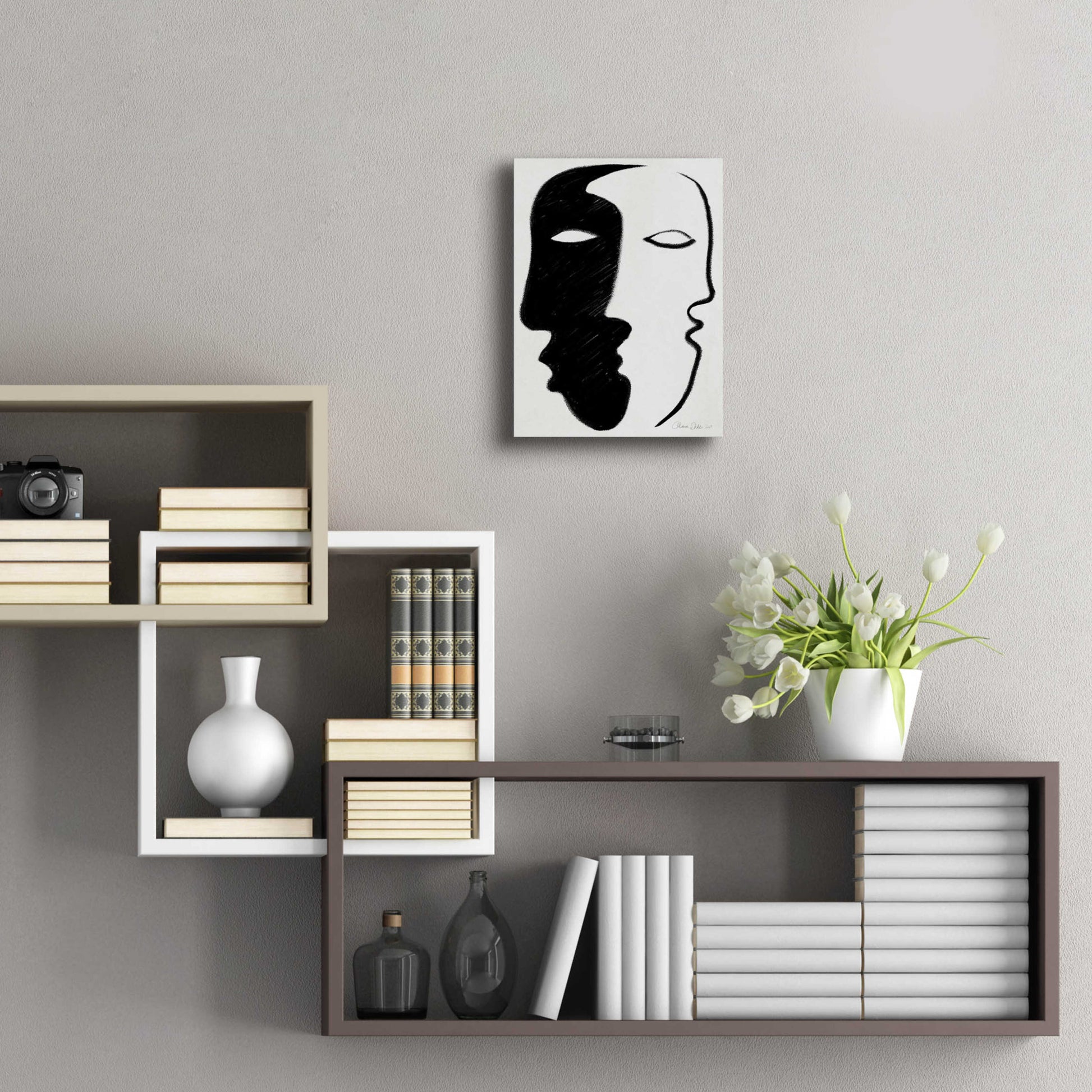 Epic Art 'Face to Face' by Design Fabrikken, Acrylic Glass Wall Art,12x16