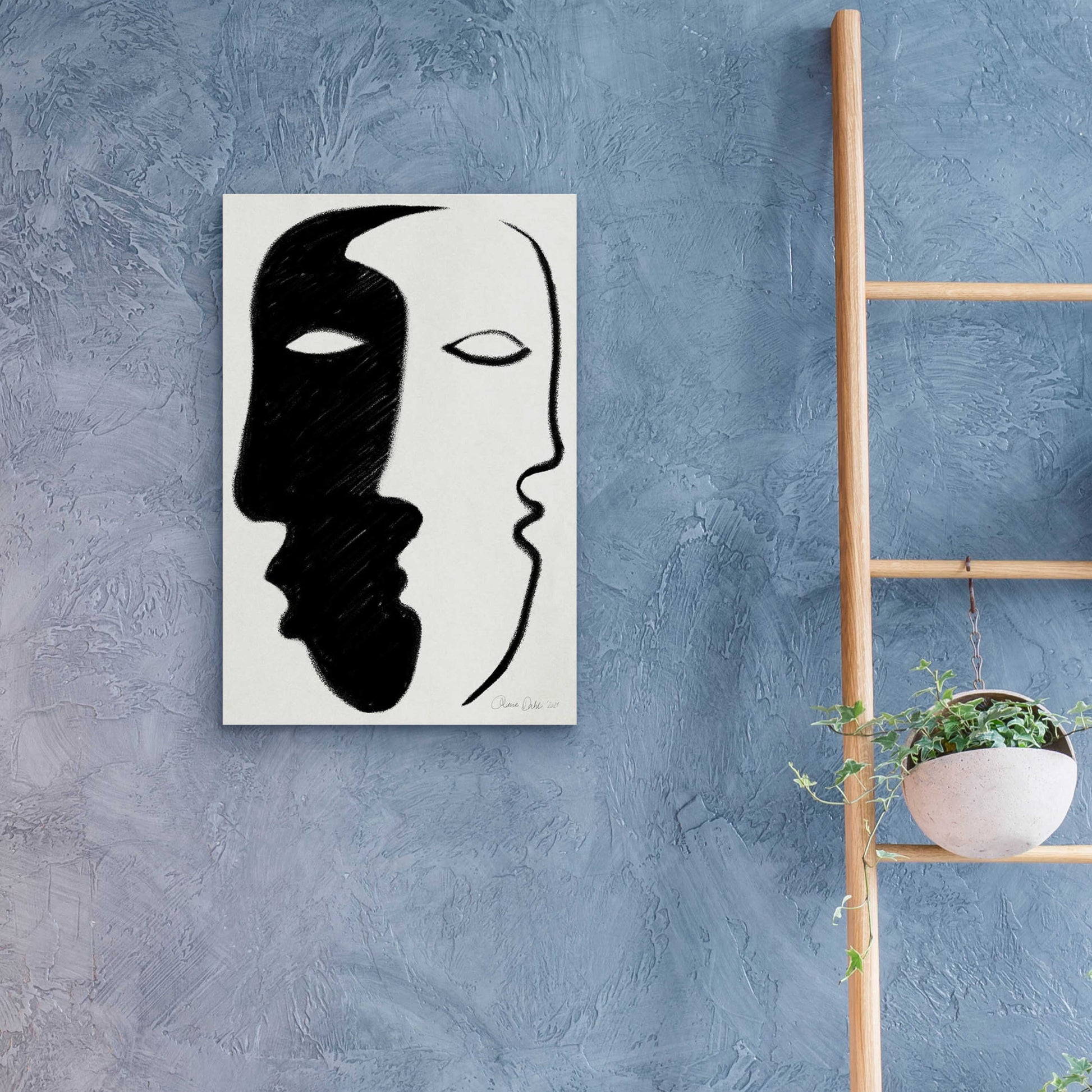 Epic Art 'Face to Face' by Design Fabrikken, Acrylic Glass Wall Art,16x24