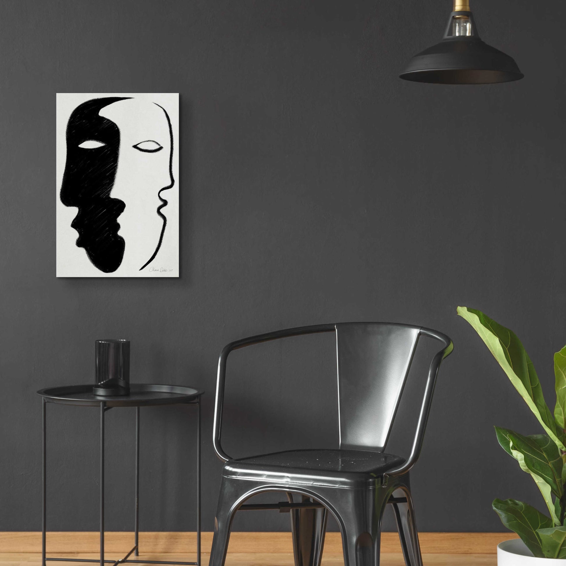 Epic Art 'Face to Face' by Design Fabrikken, Acrylic Glass Wall Art,16x24