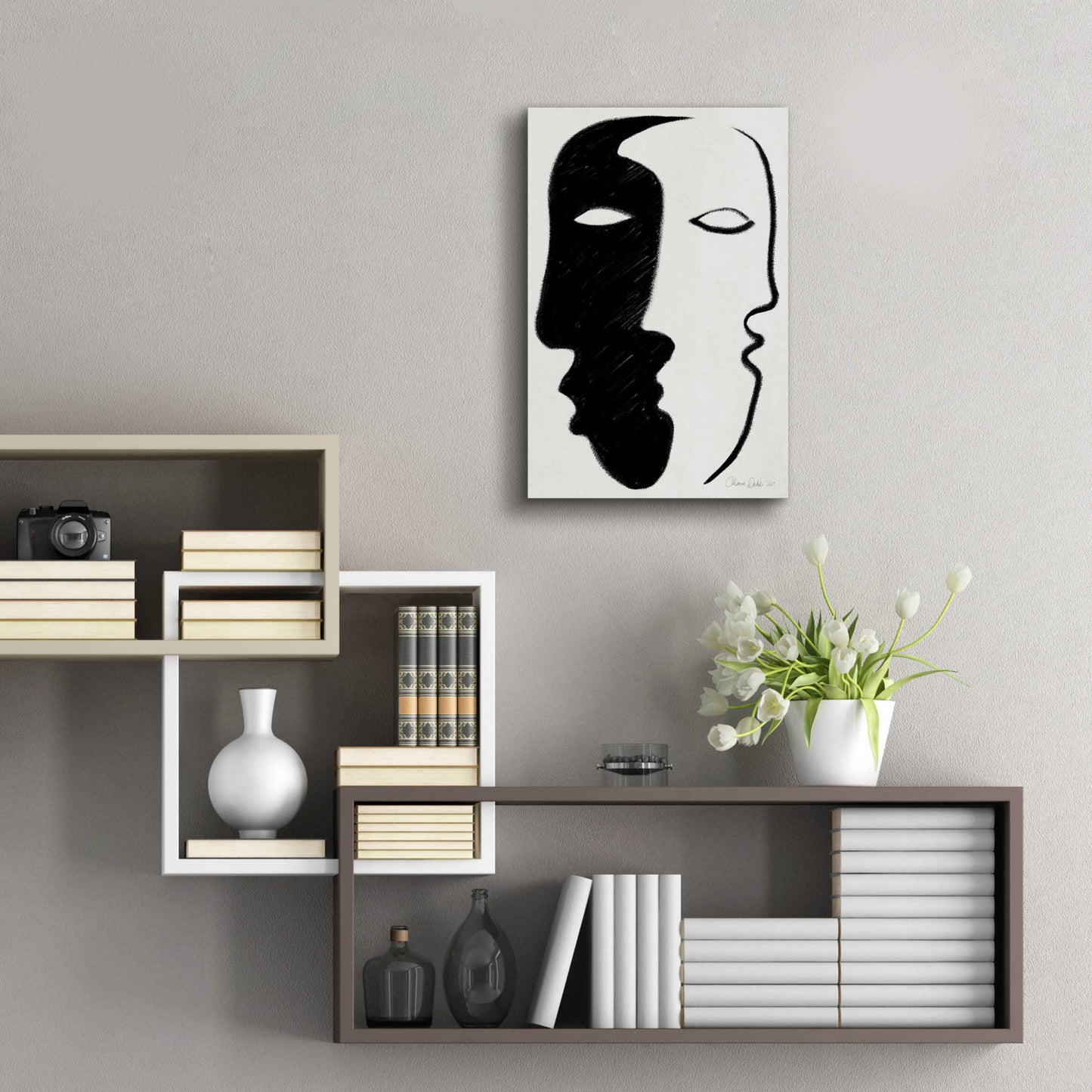 Epic Art 'Face to Face' by Design Fabrikken, Acrylic Glass Wall Art,16x24