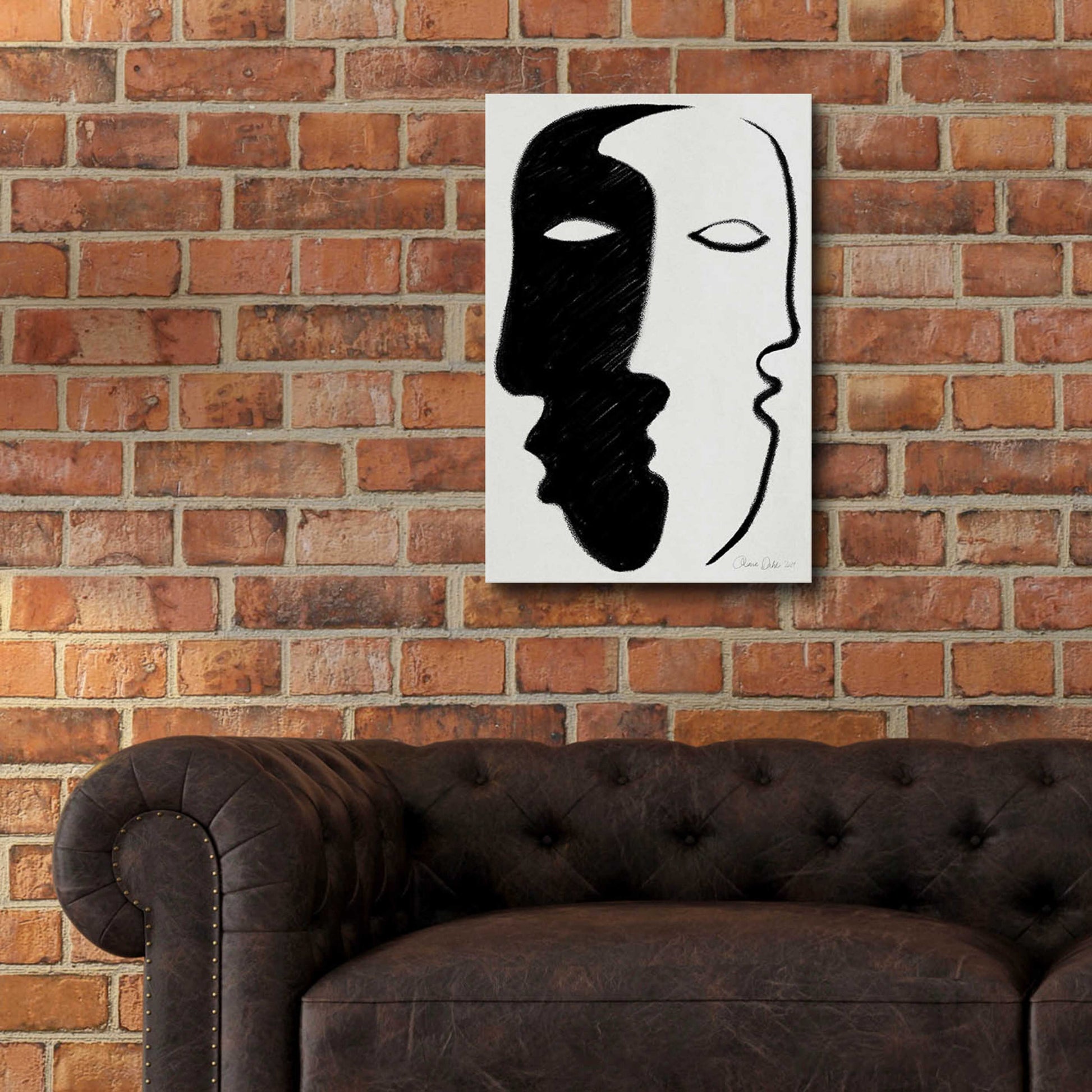 Epic Art 'Face to Face' by Design Fabrikken, Acrylic Glass Wall Art,16x24