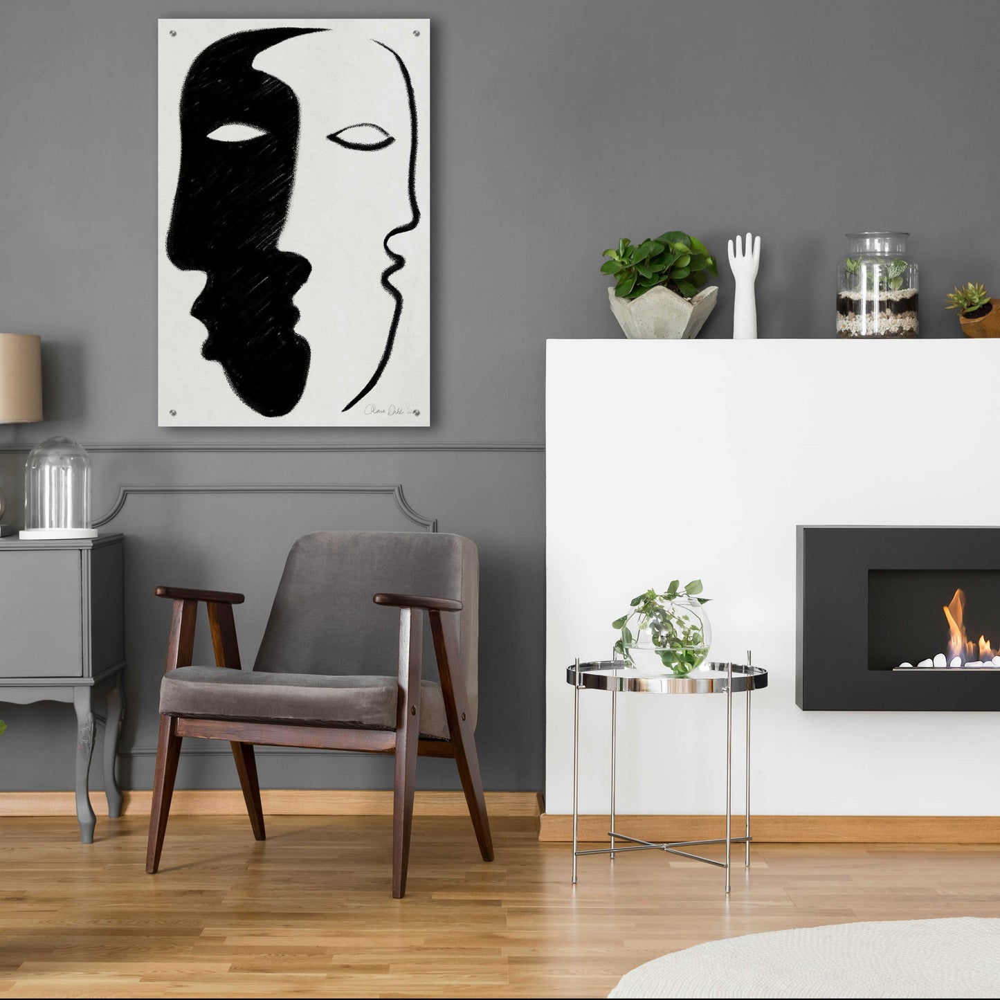 Epic Art 'Face to Face' by Design Fabrikken, Acrylic Glass Wall Art,24x36