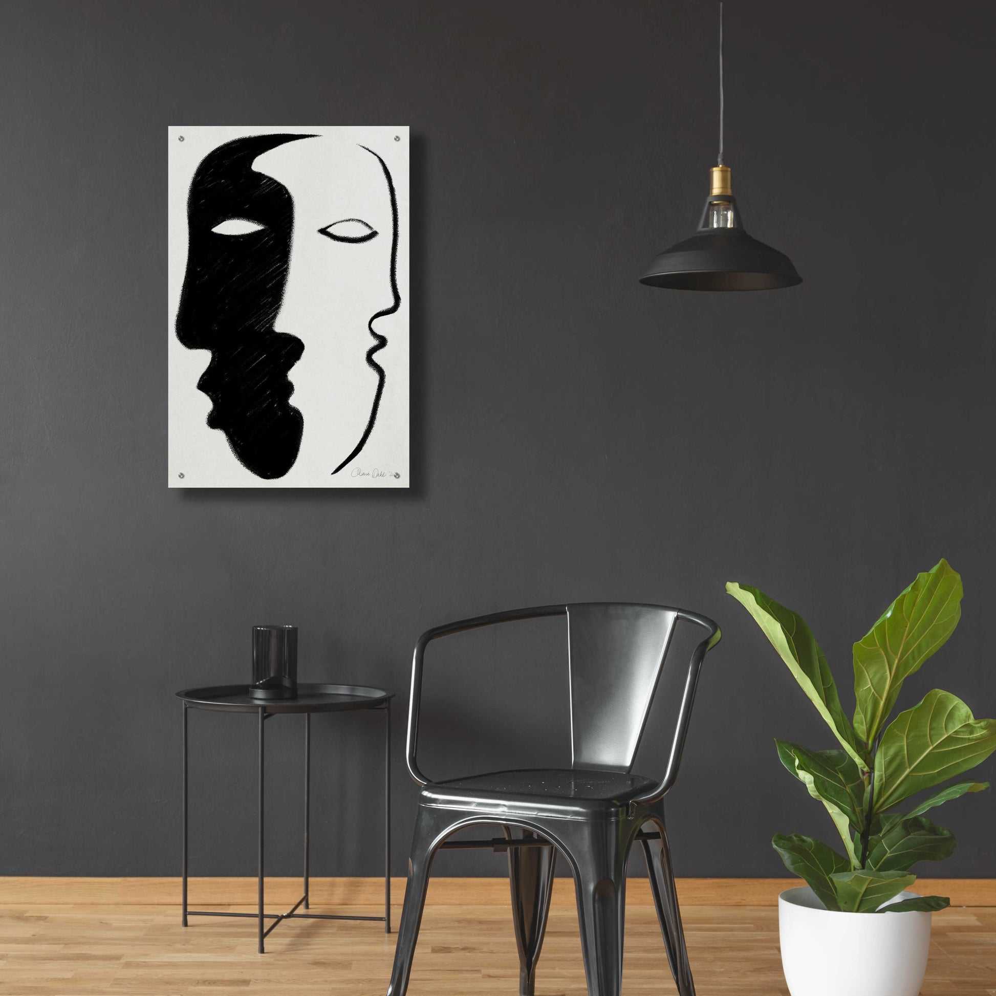 Epic Art 'Face to Face' by Design Fabrikken, Acrylic Glass Wall Art,24x36