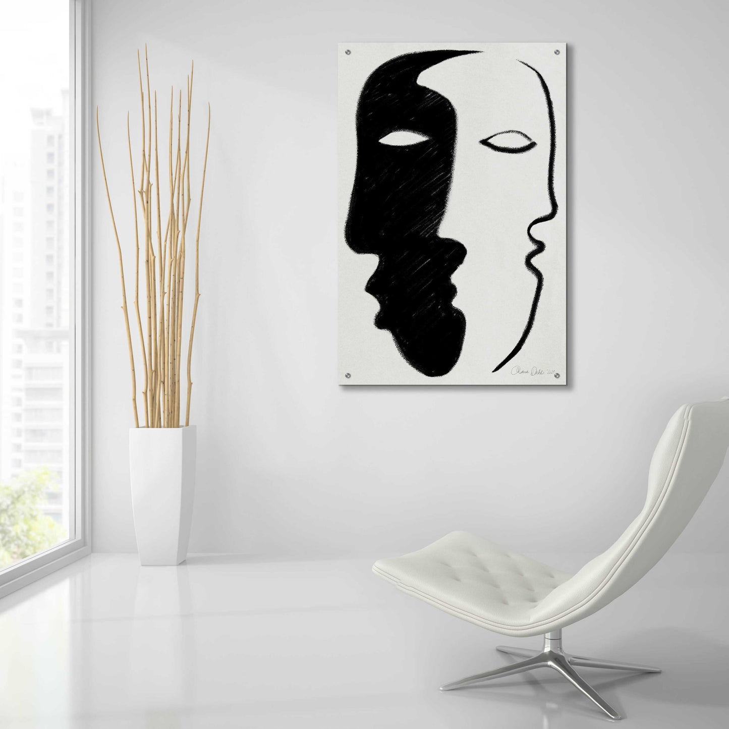 Epic Art 'Face to Face' by Design Fabrikken, Acrylic Glass Wall Art,24x36