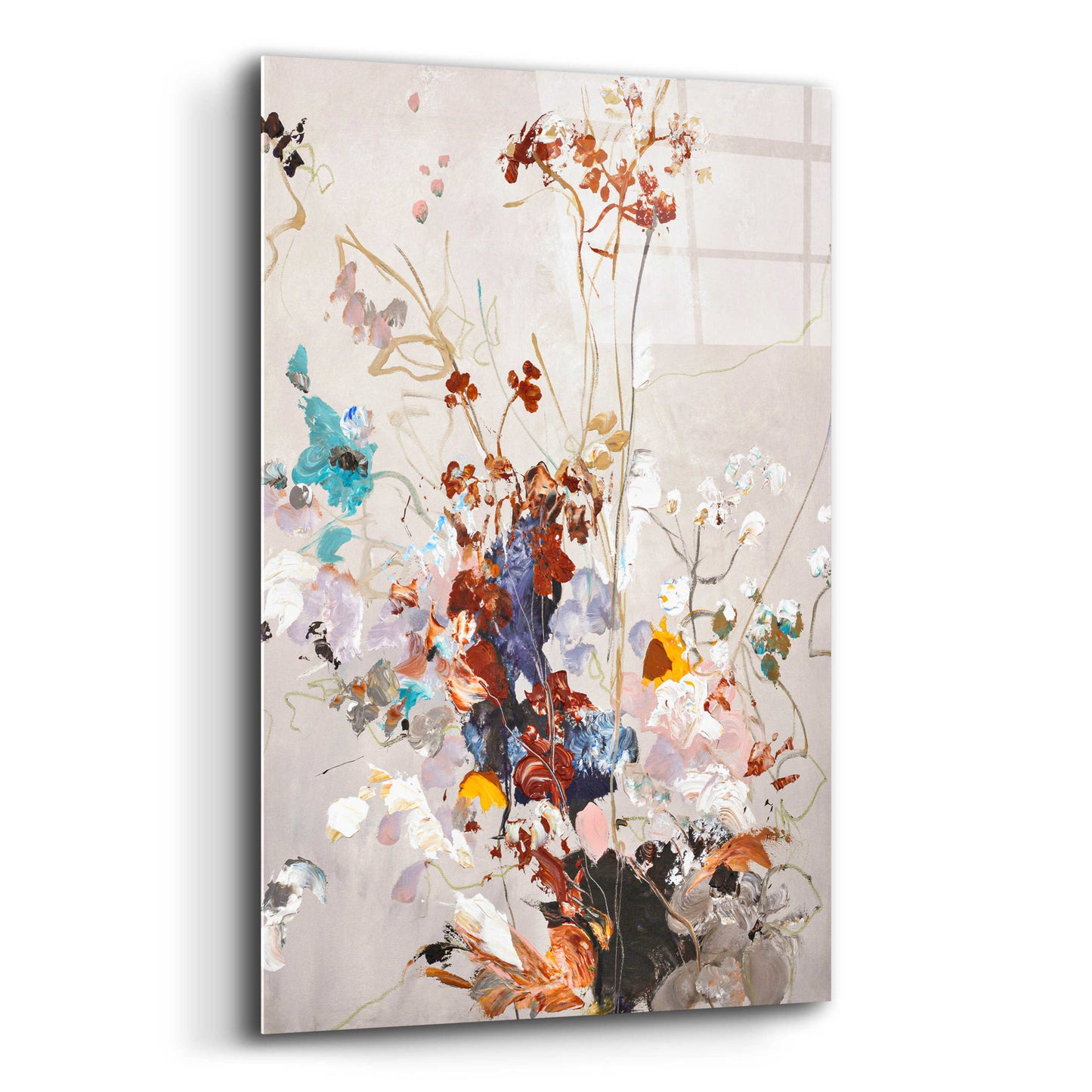 Epic Art 'Fall Floral' by Design Fabrikken, Acrylic Glass Wall Art,16x24