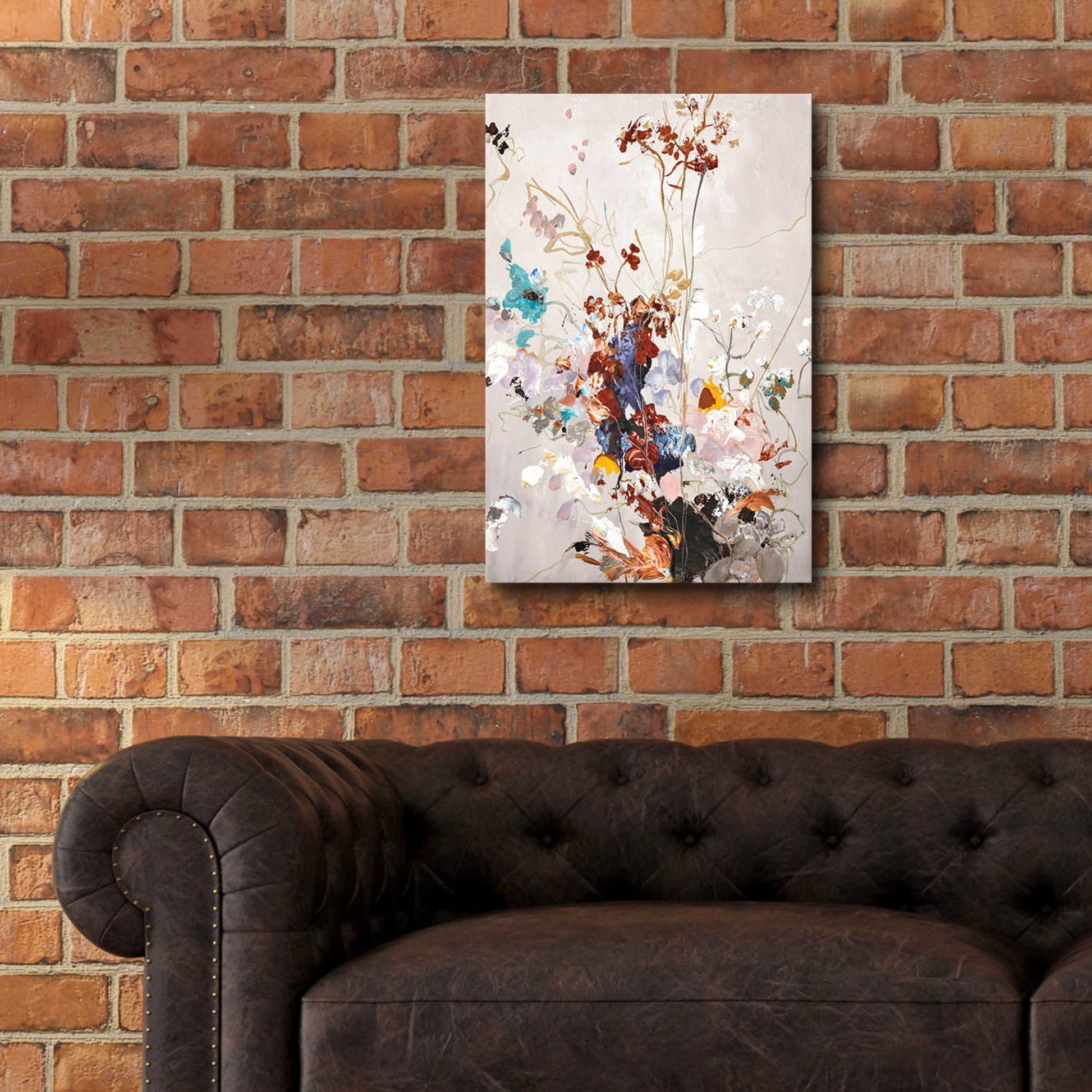 Epic Art 'Fall Floral' by Design Fabrikken, Acrylic Glass Wall Art,16x24