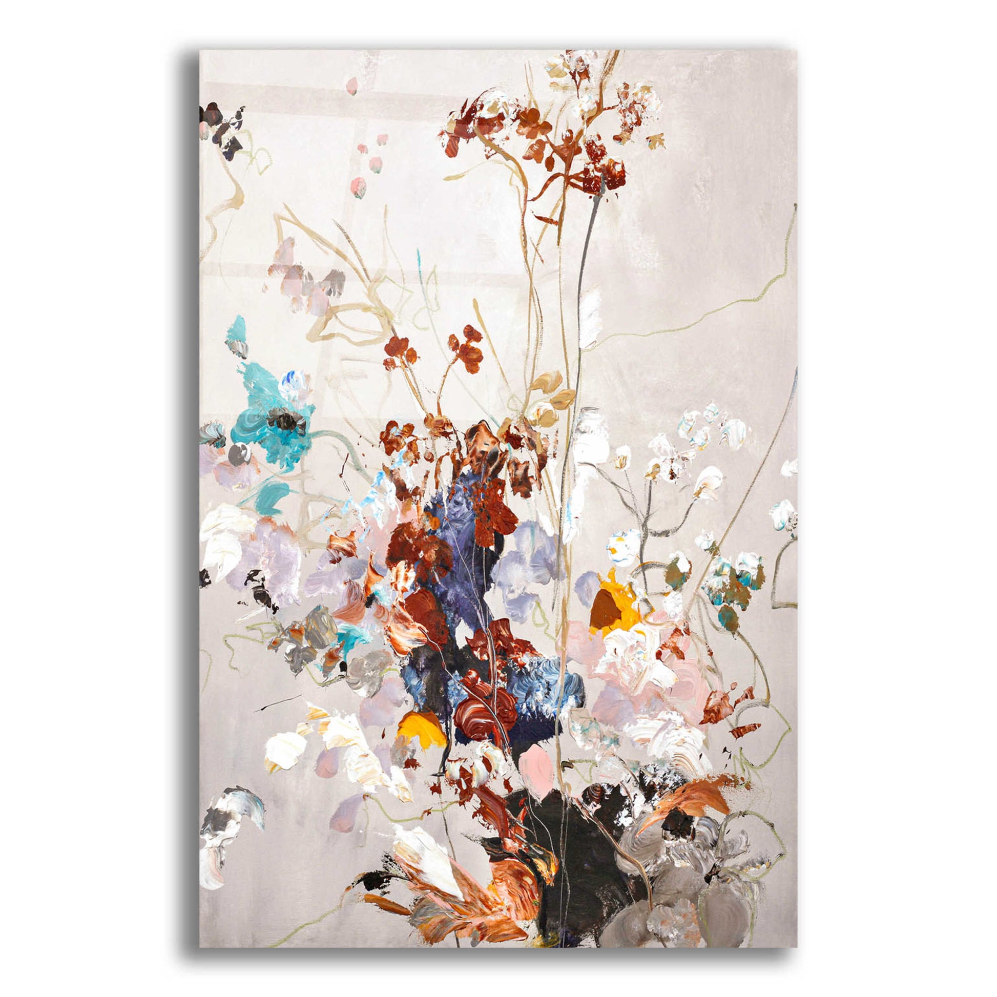 Epic Art 'Fall Floral' by Design Fabrikken, Acrylic Glass Wall Art,16x24