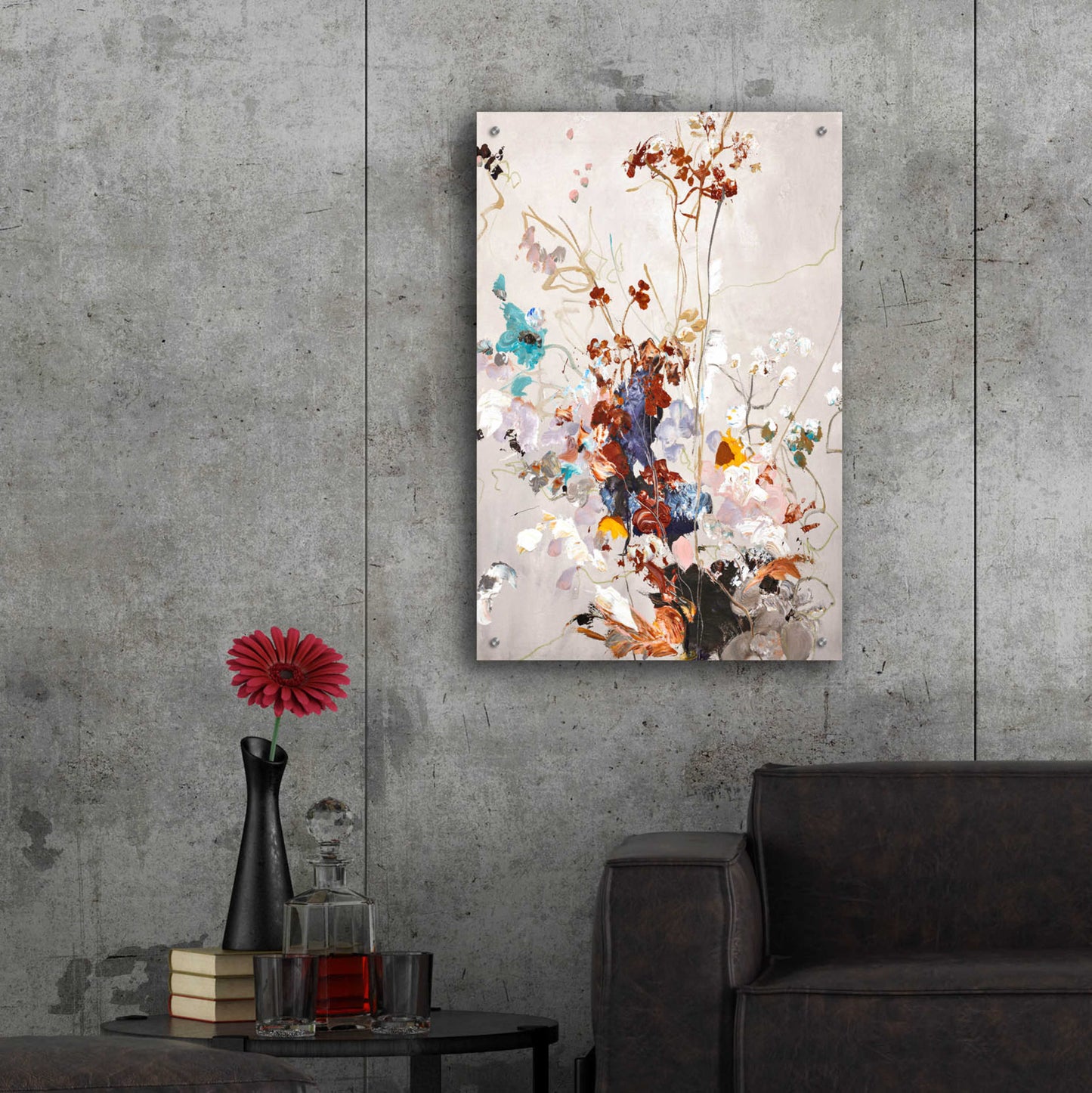 Epic Art 'Fall Floral' by Design Fabrikken, Acrylic Glass Wall Art,24x36