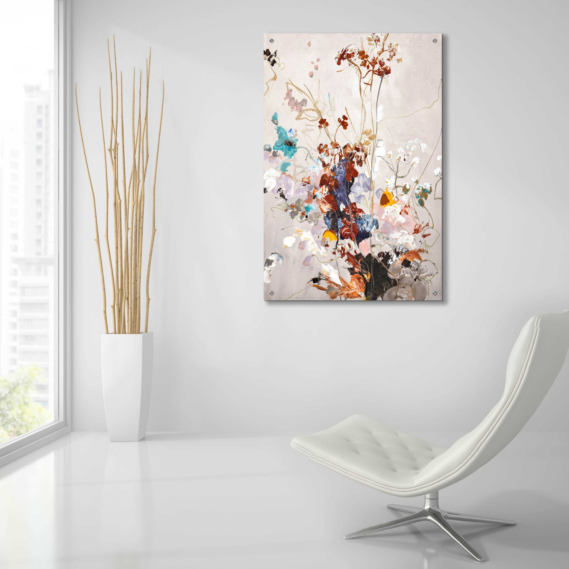 Epic Art 'Fall Floral' by Design Fabrikken, Acrylic Glass Wall Art,24x36