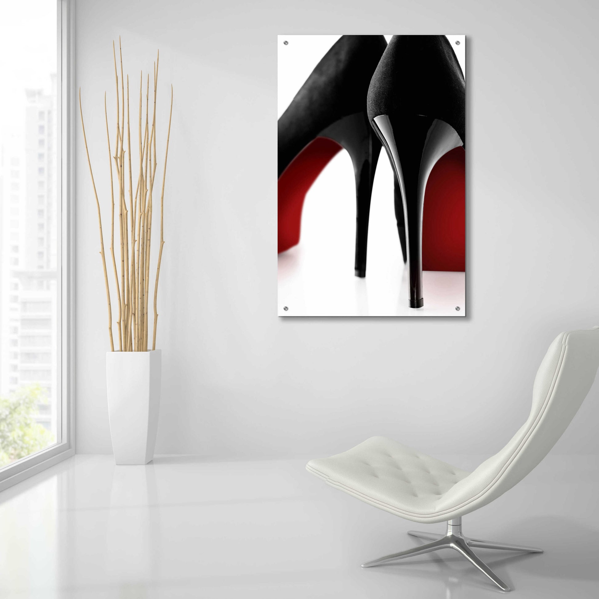 Epic Art 'Fashion Red 1' by Design Fabrikken, Acrylic Glass Wall Art,24x36