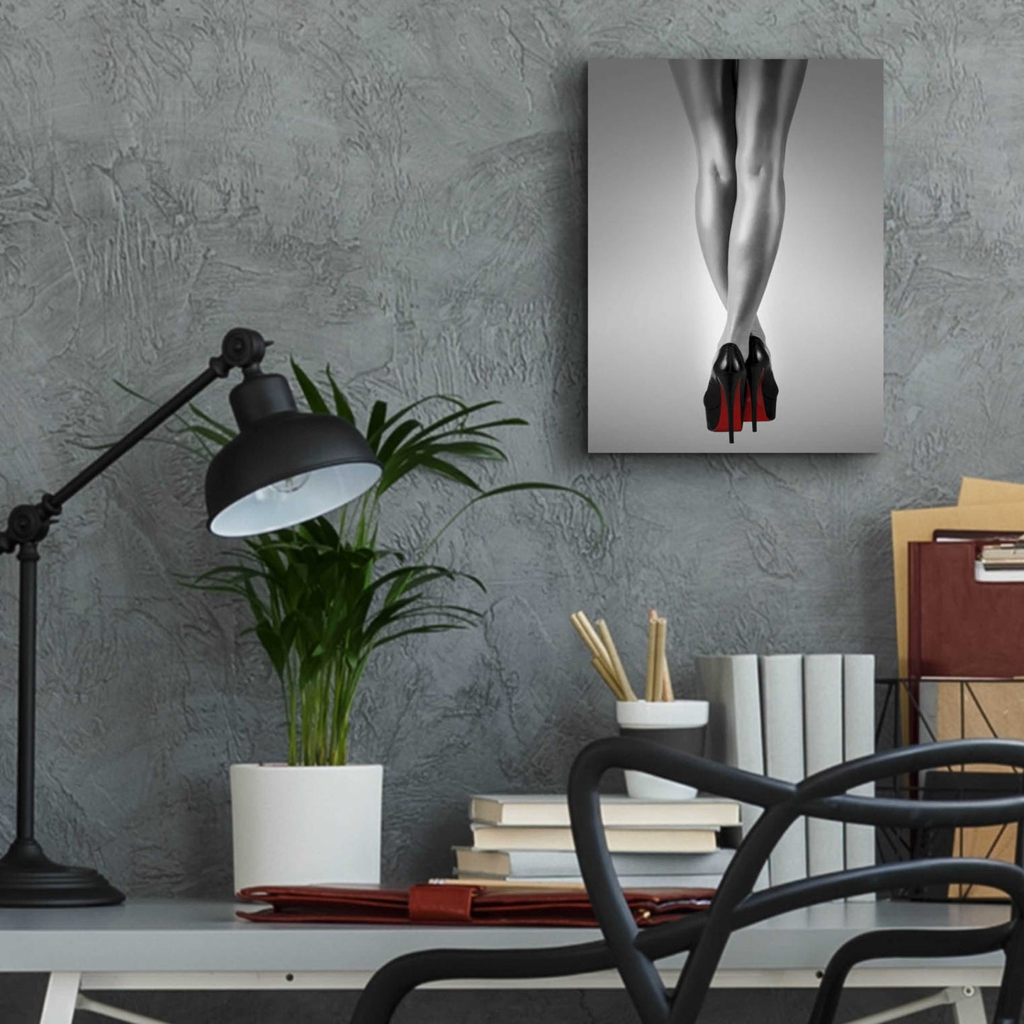 Epic Art 'Fashion Red 2' by Design Fabrikken, Acrylic Glass Wall Art,12x16