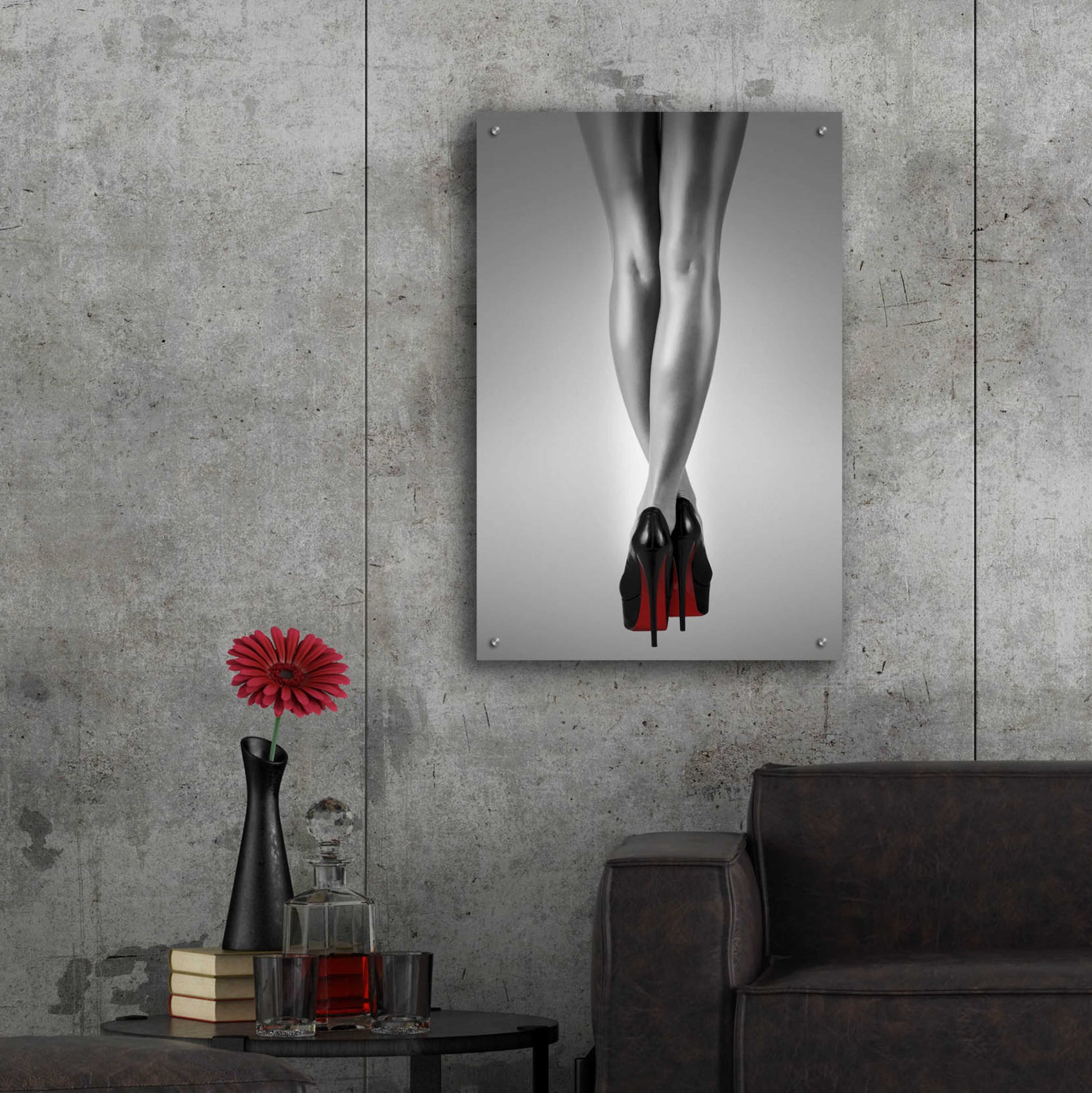 Epic Art 'Fashion Red 2' by Design Fabrikken, Acrylic Glass Wall Art,24x36