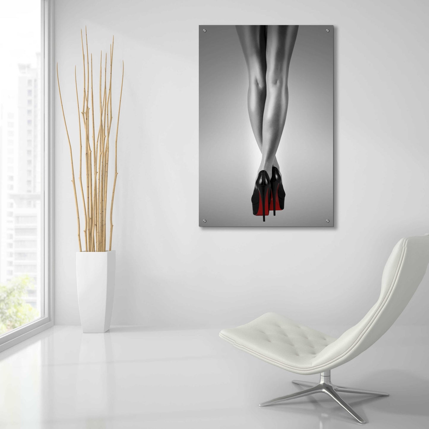 Epic Art 'Fashion Red 2' by Design Fabrikken, Acrylic Glass Wall Art,24x36