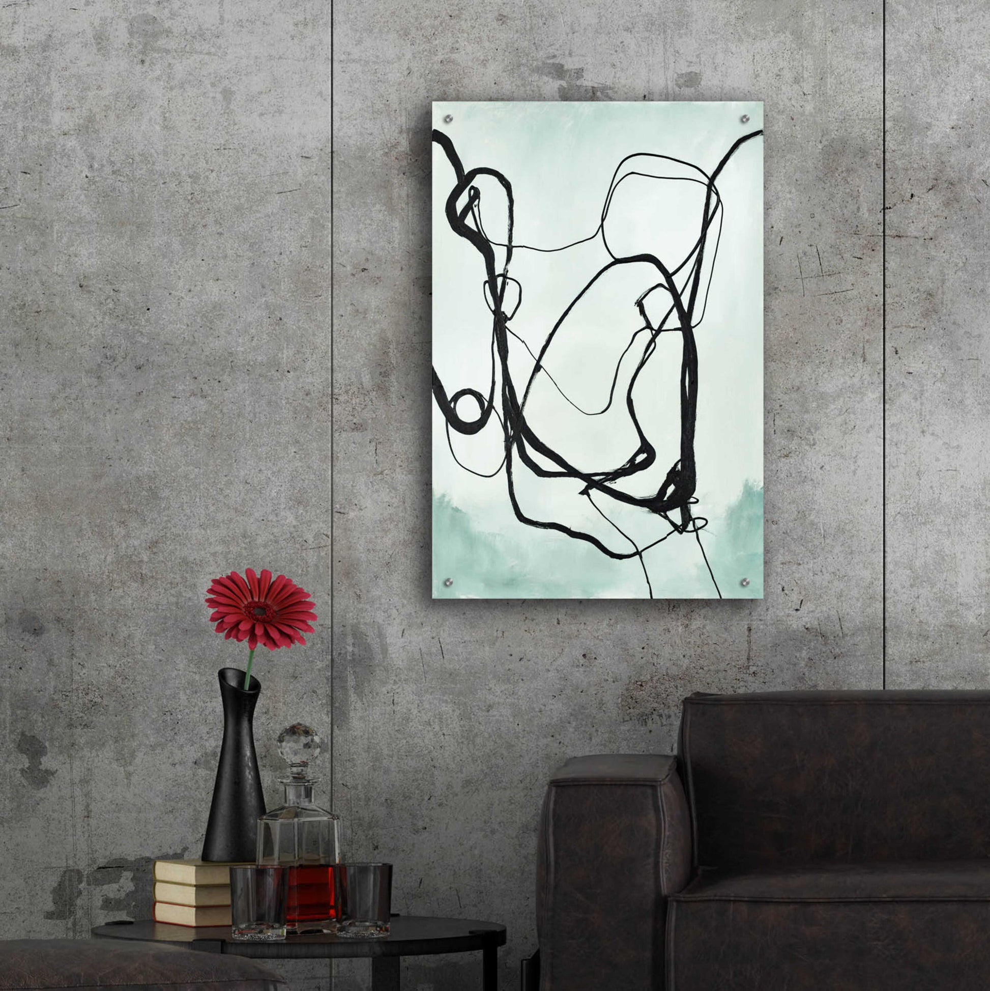 Epic Art 'Fine Line 2' by Design Fabrikken, Acrylic Glass Wall Art,24x36