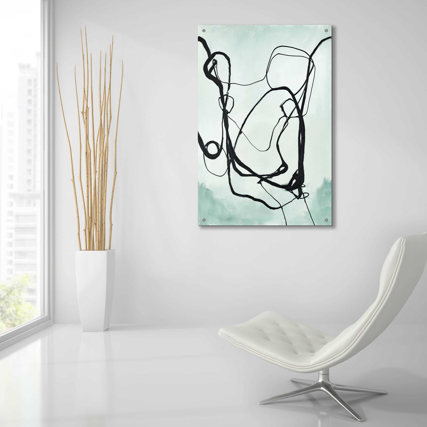 Epic Art 'Fine Line 2' by Design Fabrikken, Acrylic Glass Wall Art,24x36