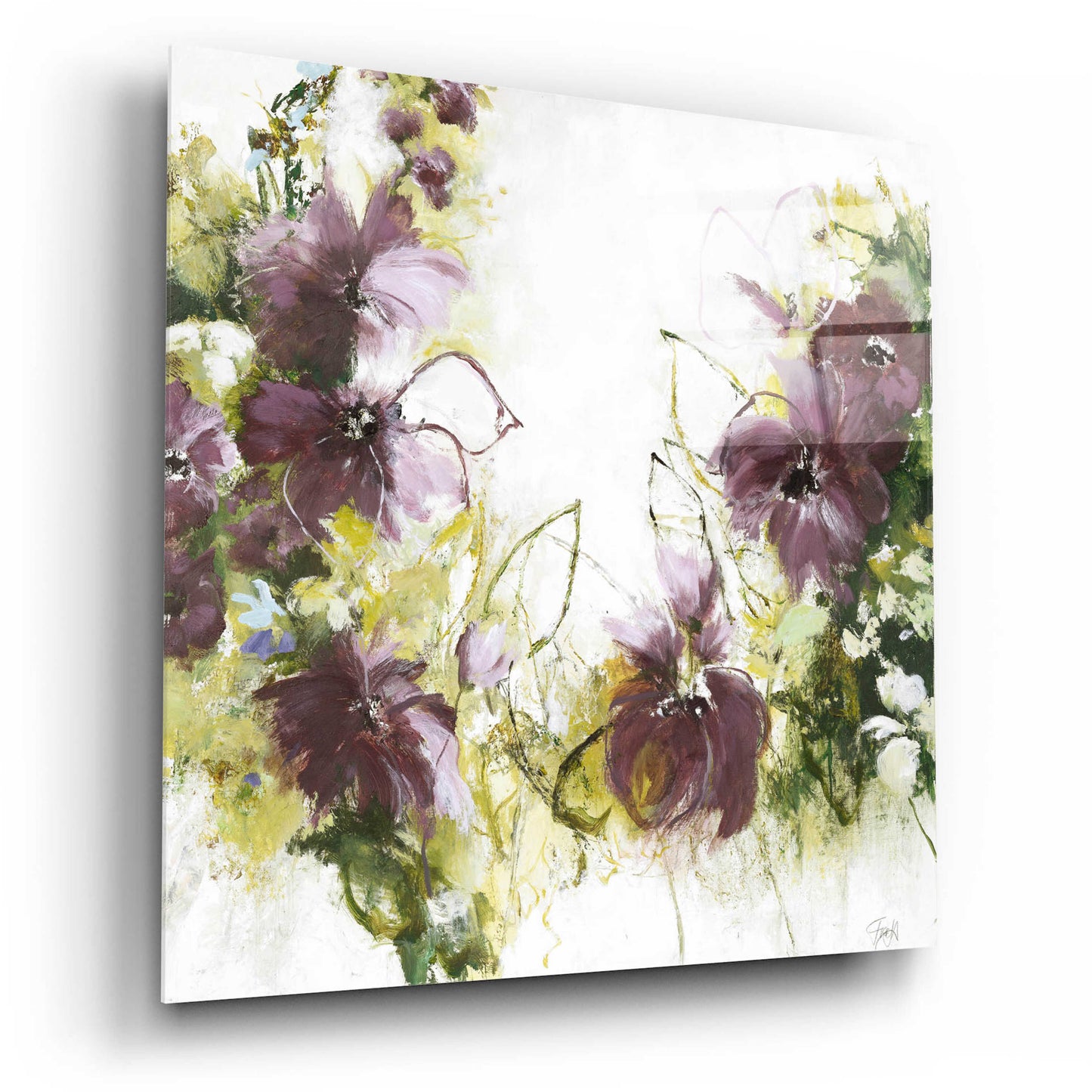 Epic Art 'Flower Blush 1' by Design Fabrikken, Acrylic Glass Wall Art,12x12