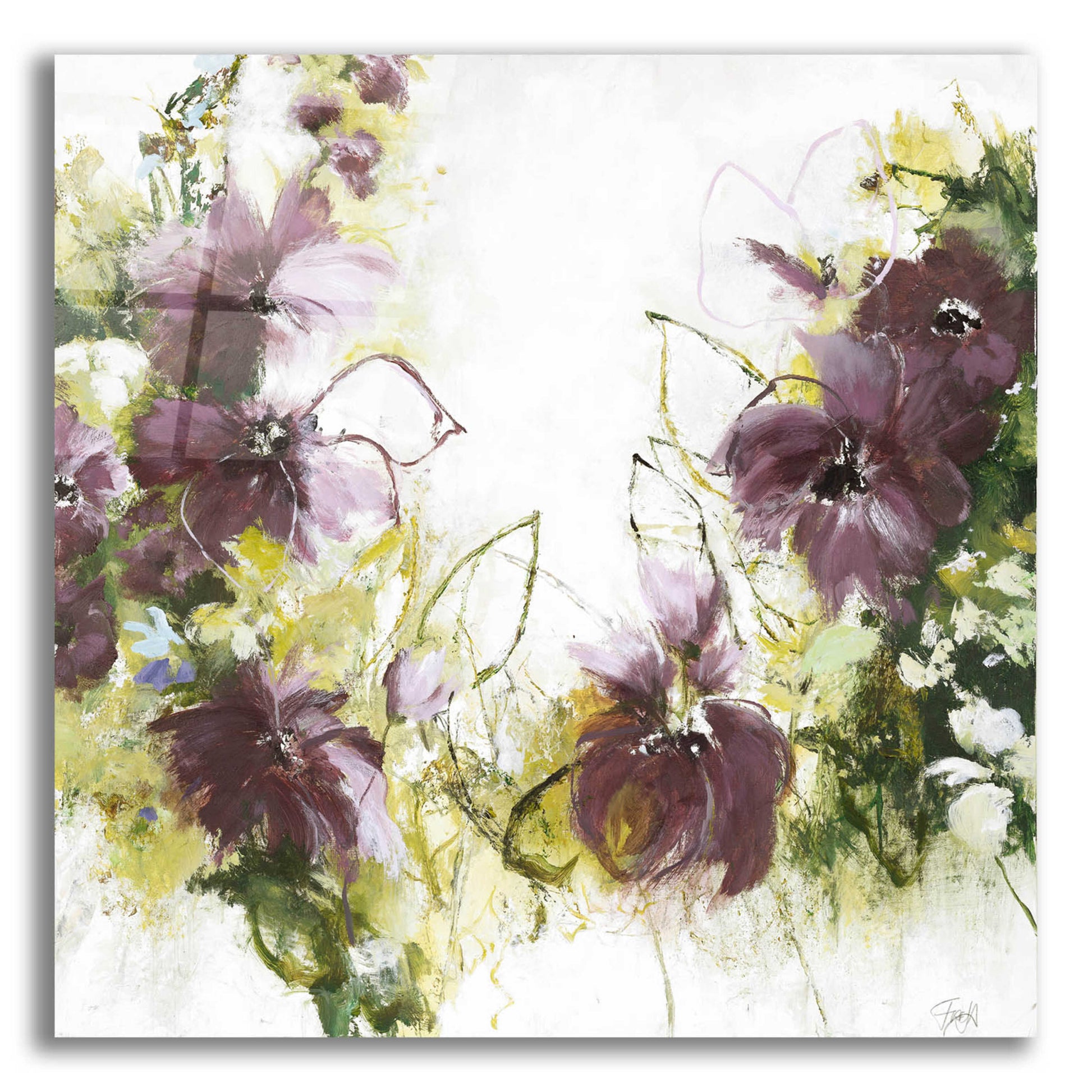 Epic Art 'Flower Blush 1' by Design Fabrikken, Acrylic Glass Wall Art,12x12