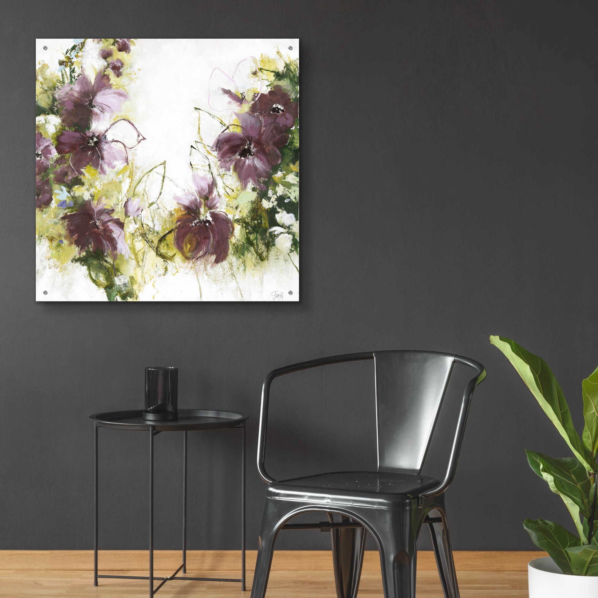 Epic Art 'Flower Blush 1' by Design Fabrikken, Acrylic Glass Wall Art,36x36