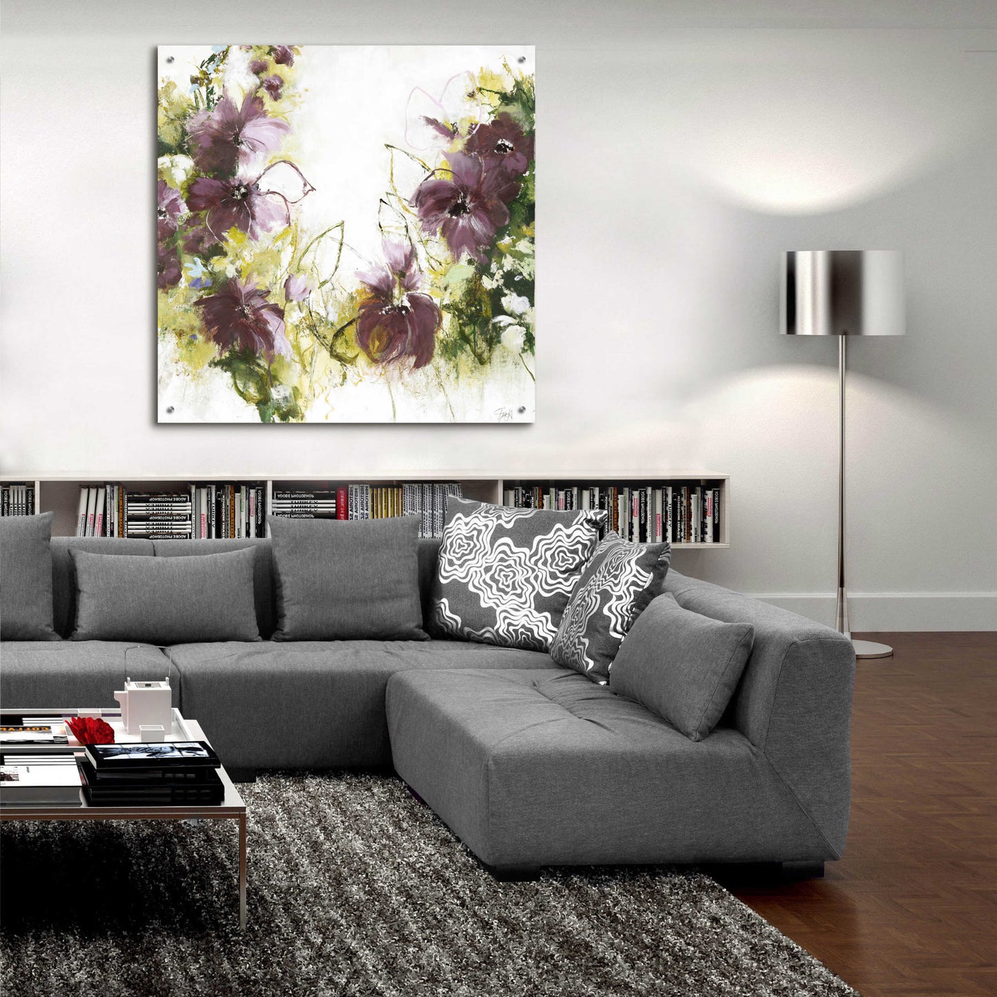 Epic Art 'Flower Blush 1' by Design Fabrikken, Acrylic Glass Wall Art,36x36