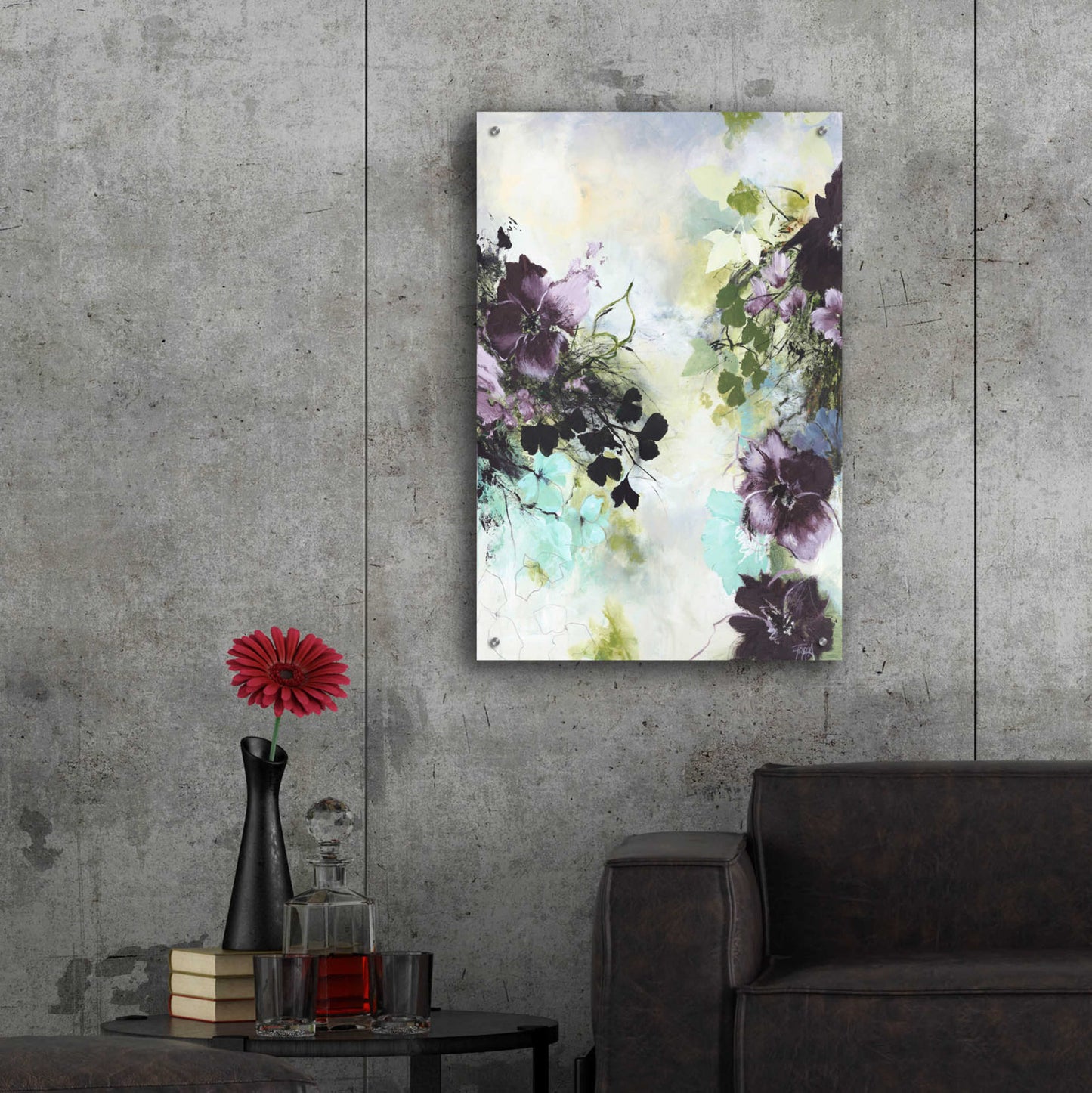 Epic Art 'Flower Blush 2' by Design Fabrikken, Acrylic Glass Wall Art,24x36