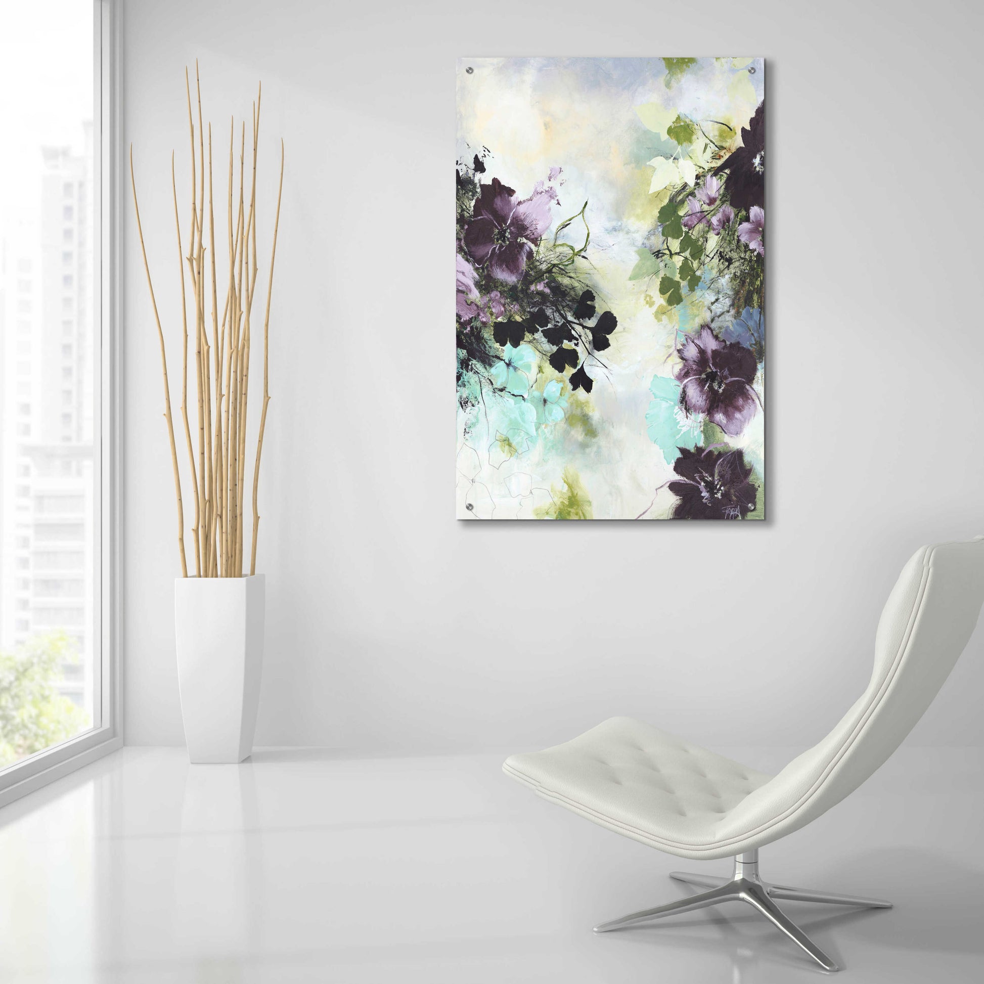 Epic Art 'Flower Blush 2' by Design Fabrikken, Acrylic Glass Wall Art,24x36