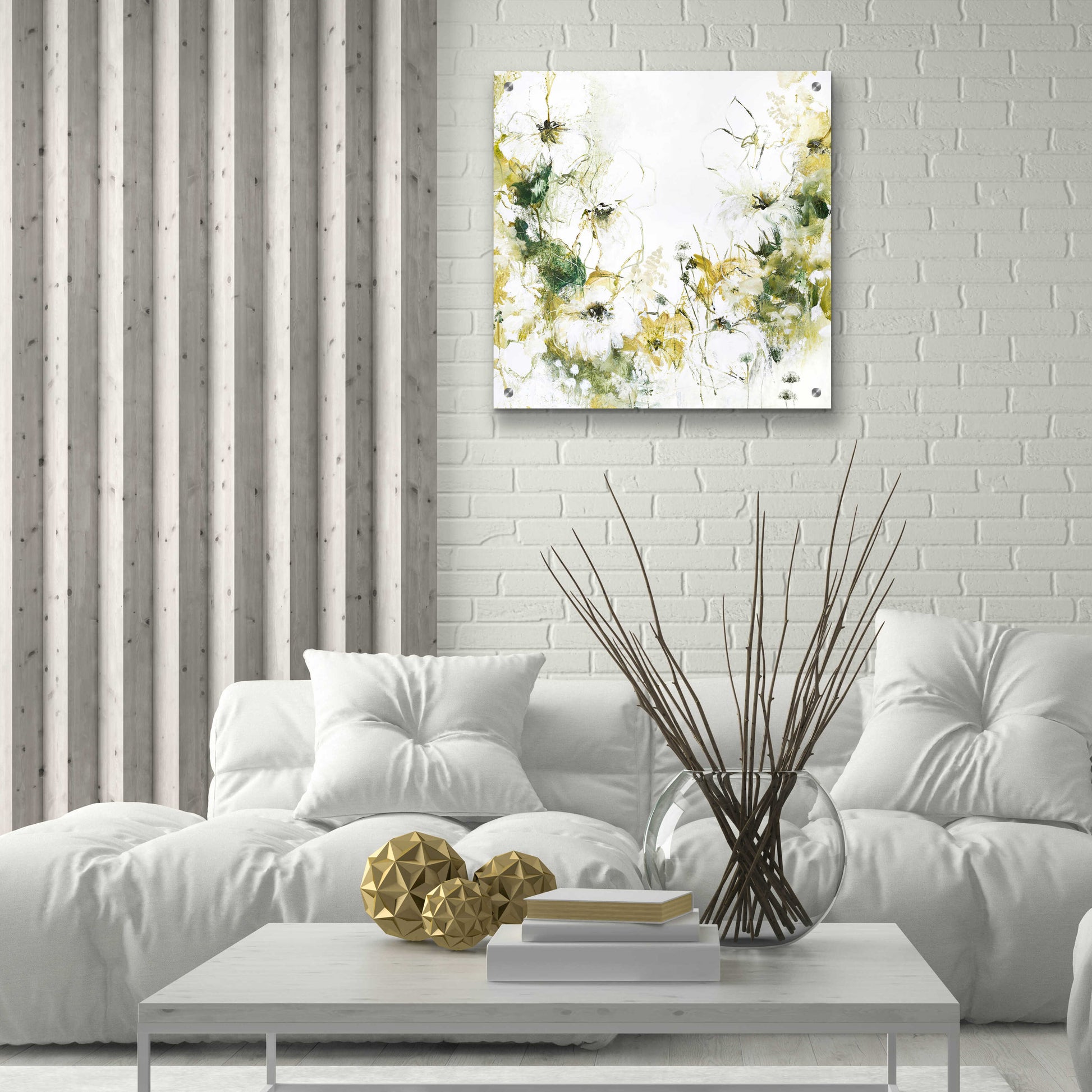 Epic Art 'Flower Blush 3' by Design Fabrikken, Acrylic Glass Wall Art,24x24