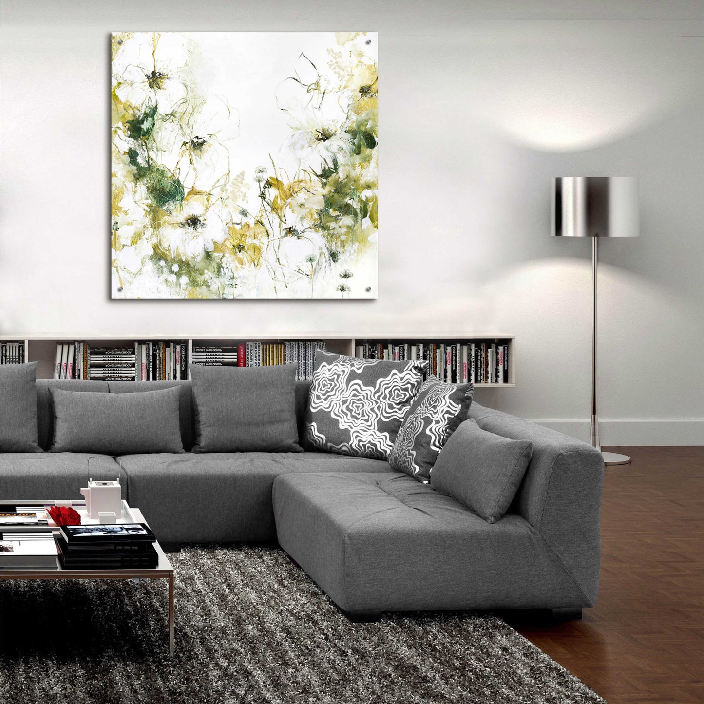 Epic Art 'Flower Blush 3' by Design Fabrikken, Acrylic Glass Wall Art,36x36