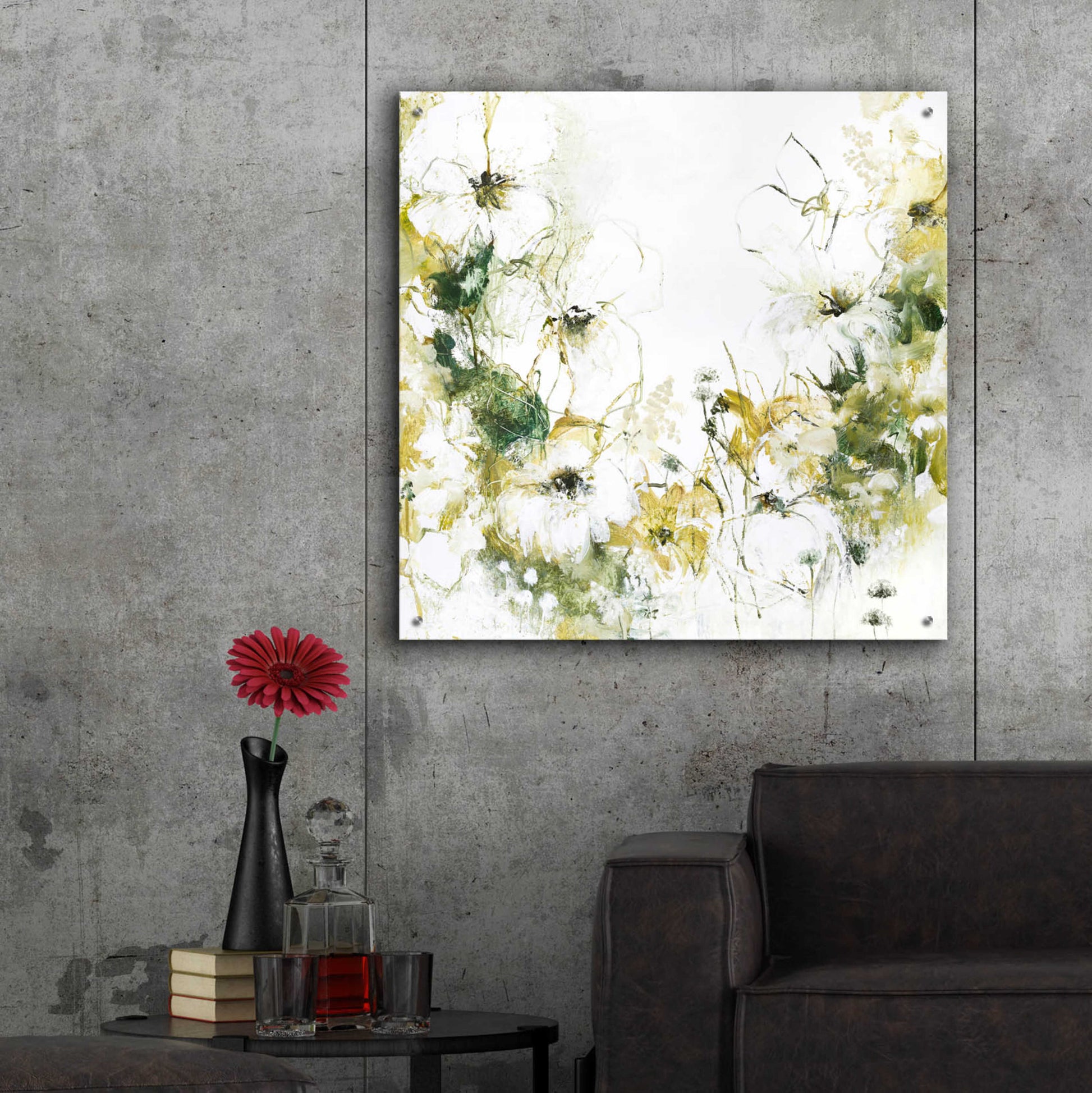 Epic Art 'Flower Blush 3' by Design Fabrikken, Acrylic Glass Wall Art,36x36