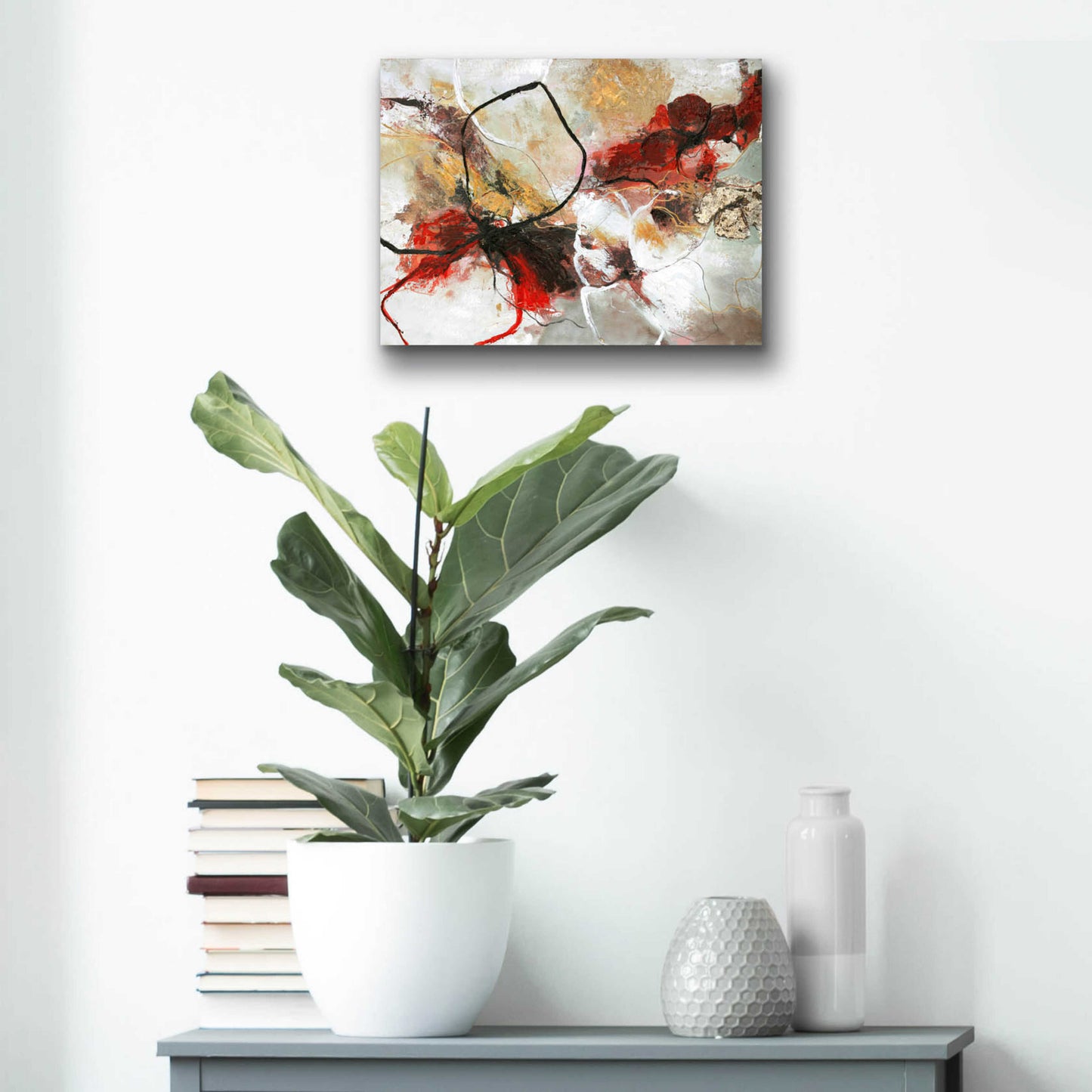 Epic Art 'Flower Fall' by Design Fabrikken, Acrylic Glass Wall Art,16x12