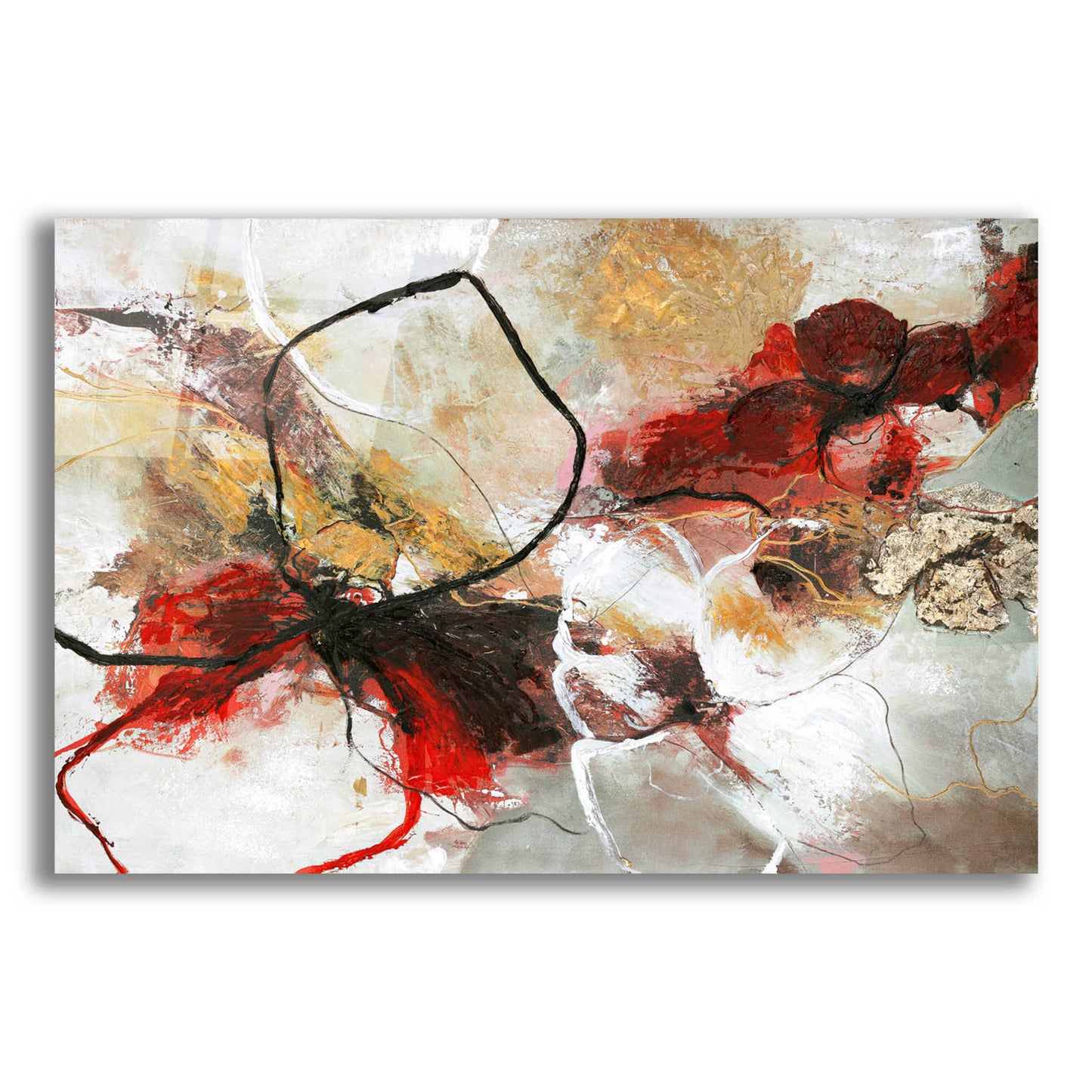 Epic Art 'Flower Fall' by Design Fabrikken, Acrylic Glass Wall Art,16x12