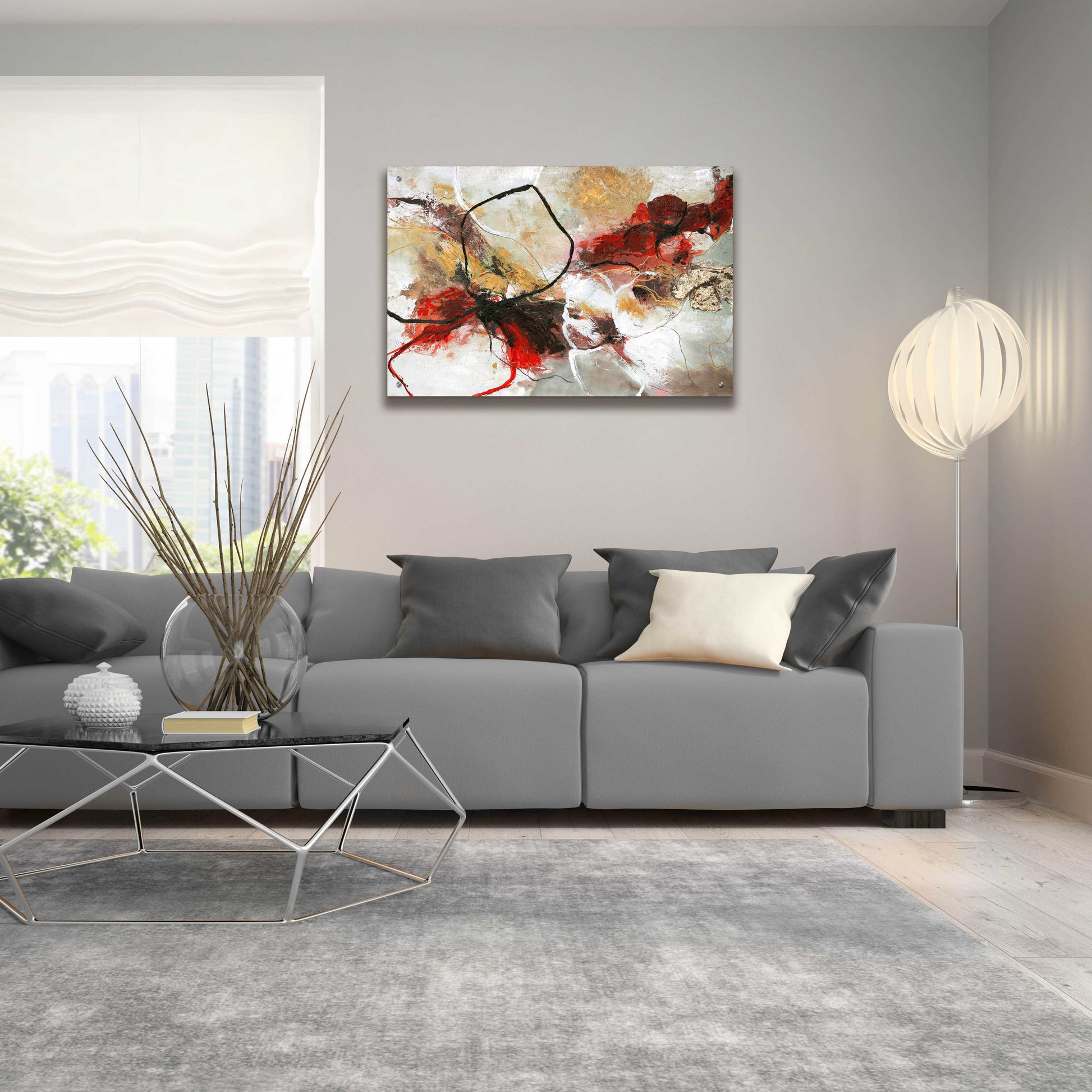 Epic Art 'Flower Fall' by Design Fabrikken, Acrylic Glass Wall Art,36x24