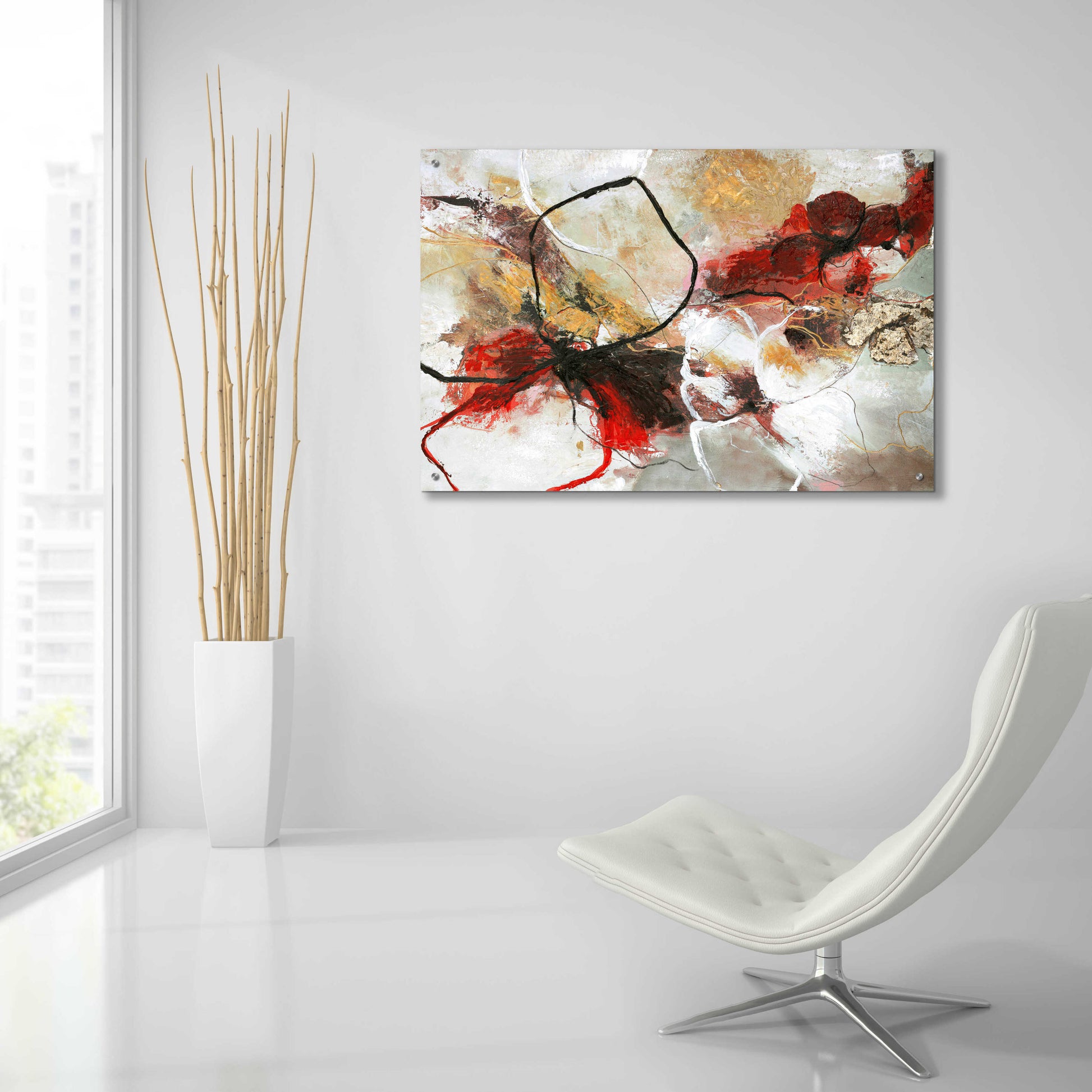 Epic Art 'Flower Fall' by Design Fabrikken, Acrylic Glass Wall Art,36x24