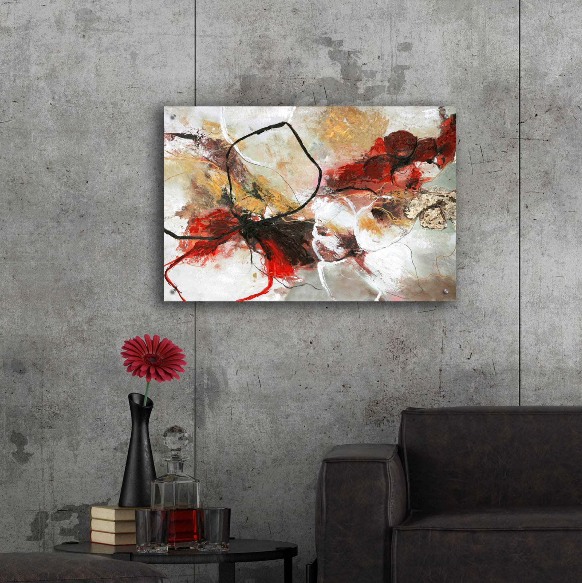 Epic Art 'Flower Fall' by Design Fabrikken, Acrylic Glass Wall Art,36x24