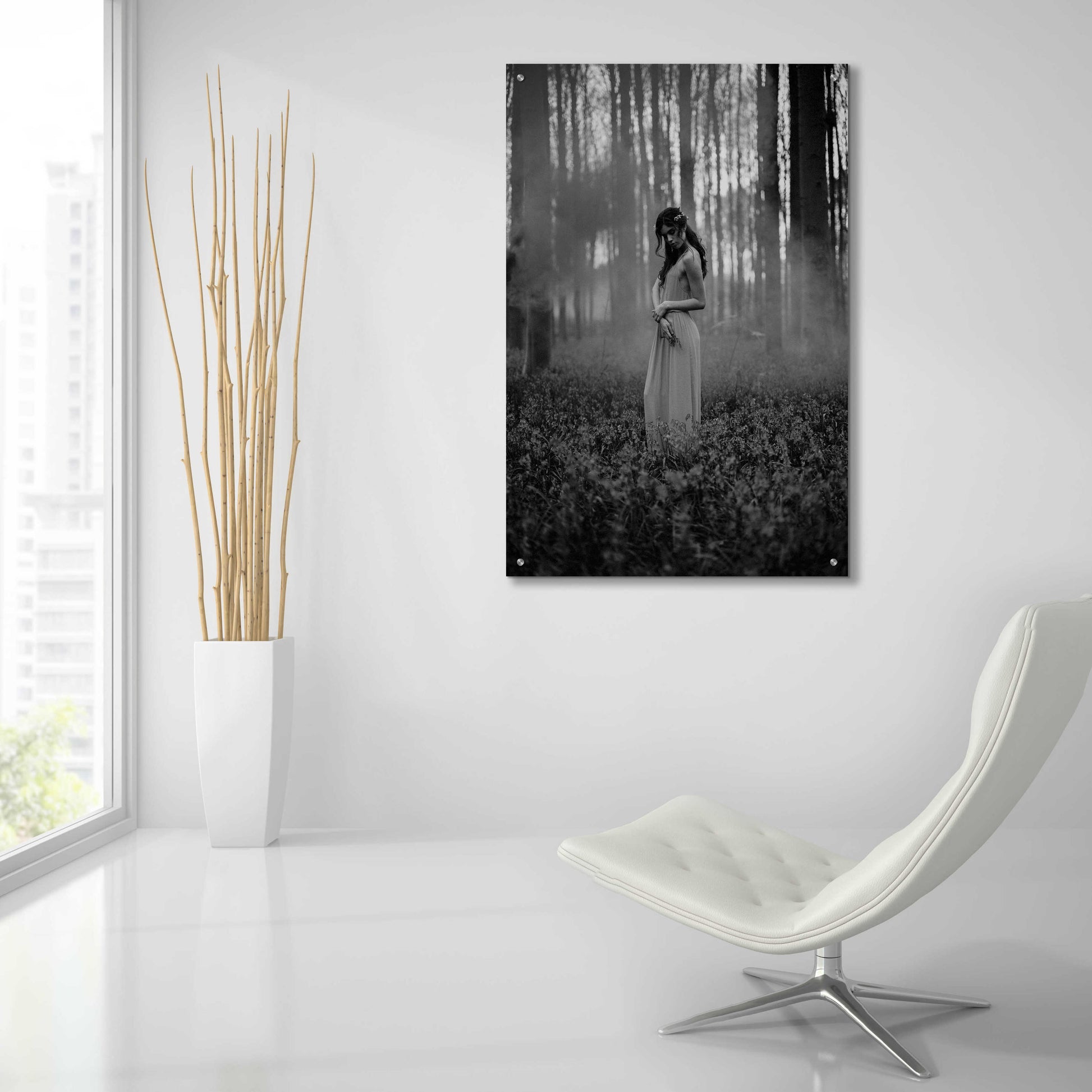 Epic Art 'Girl in the Woods' by Design Fabrikken, Acrylic Glass Wall Art,24x36