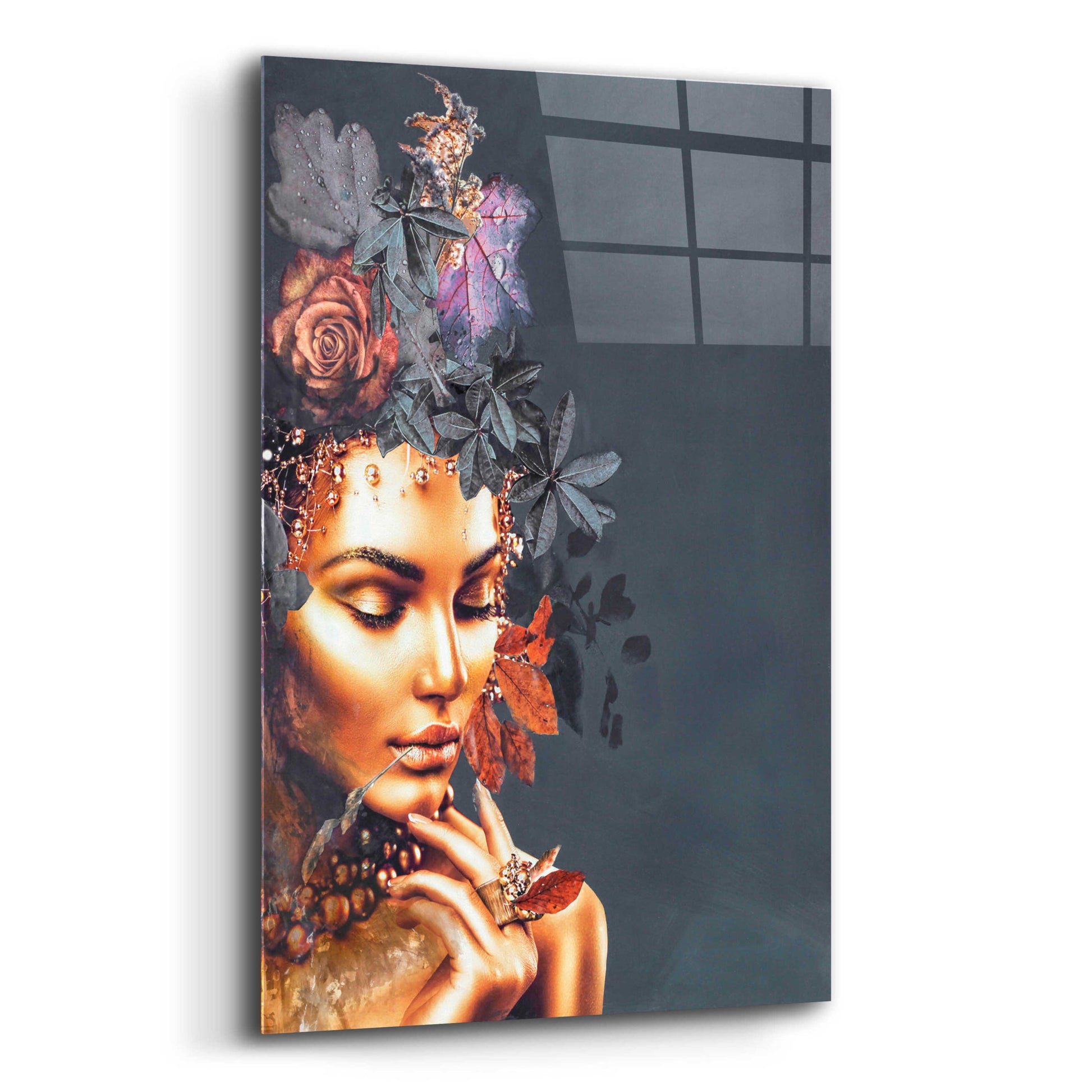 Epic Art 'Gold Couture 1' by Design Fabrikken, Acrylic Glass Wall Art,12x16