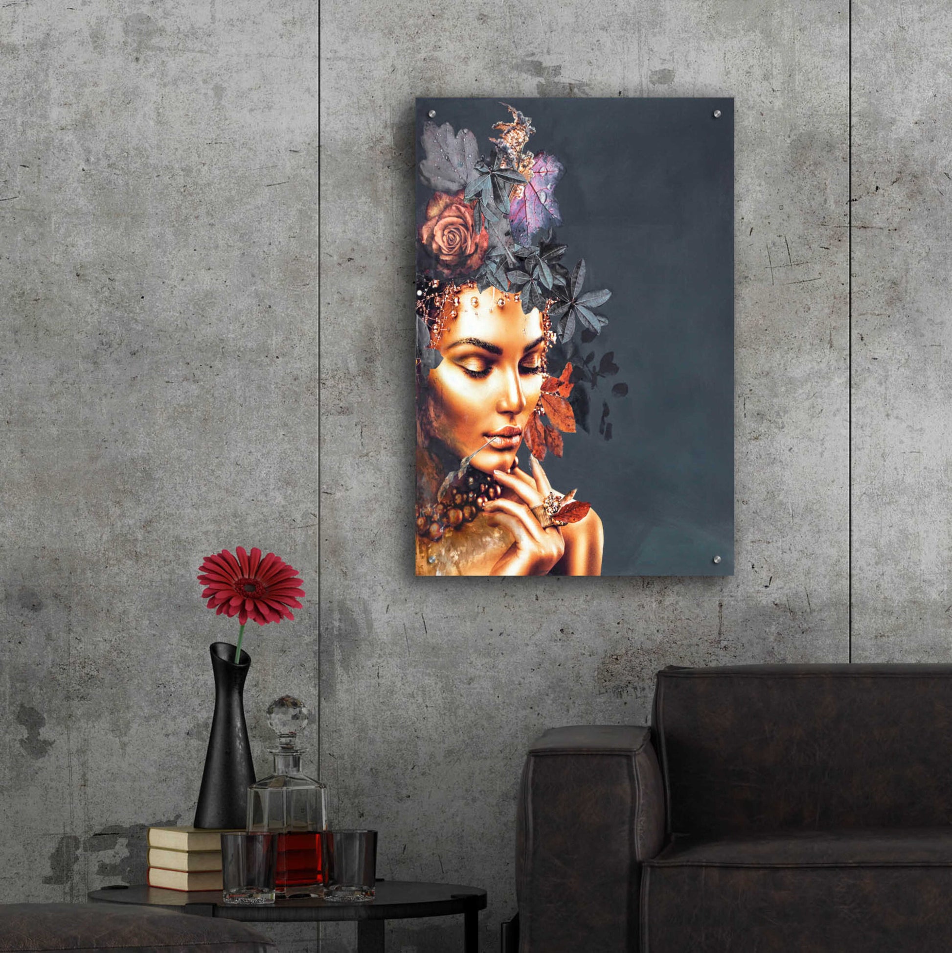 Epic Art 'Gold Couture 1' by Design Fabrikken, Acrylic Glass Wall Art,24x36