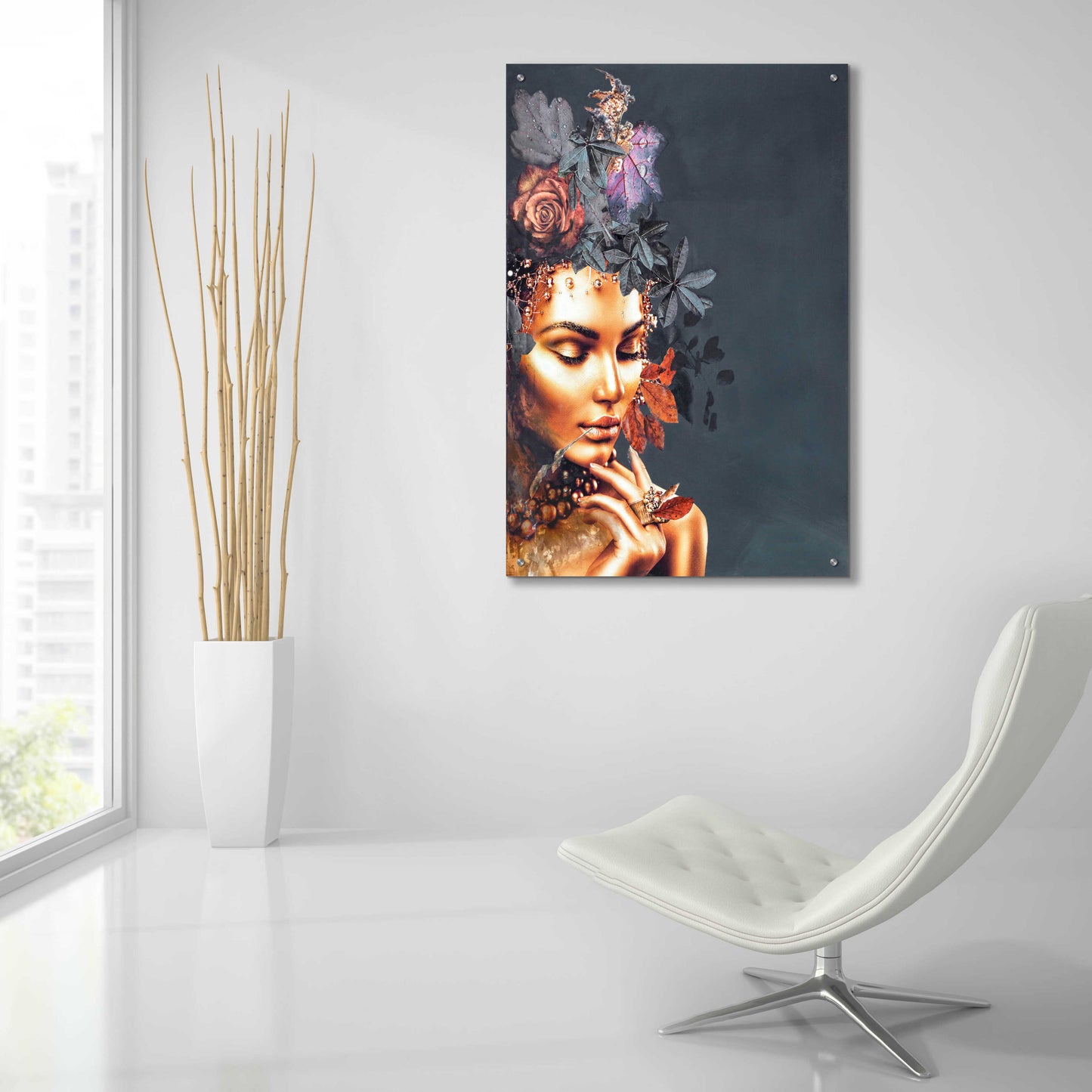 Epic Art 'Gold Couture 1' by Design Fabrikken, Acrylic Glass Wall Art,24x36