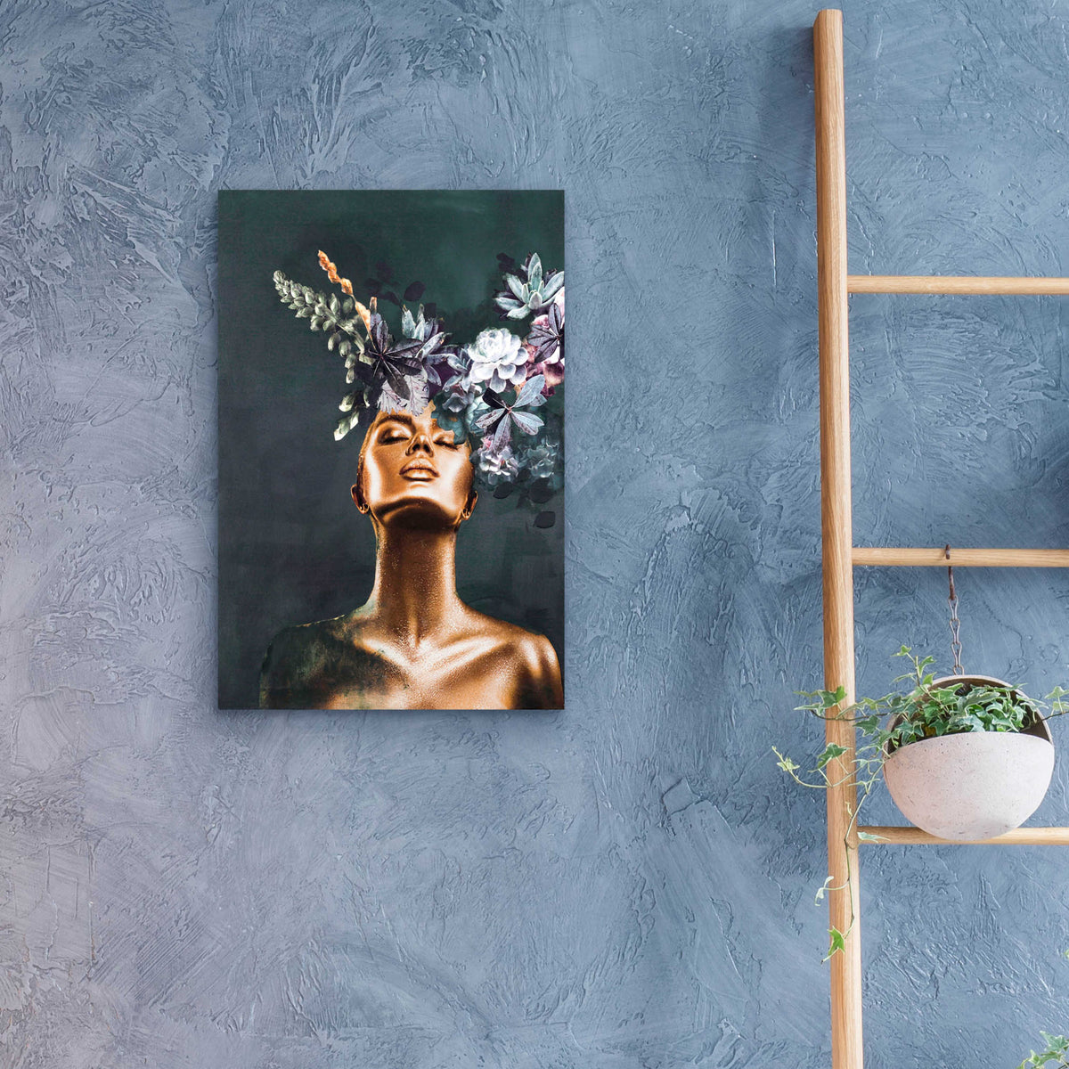 Epic Art 'Gold Couture 2' by Design Fabrikken, Acrylic Glass Wall Art,16x24