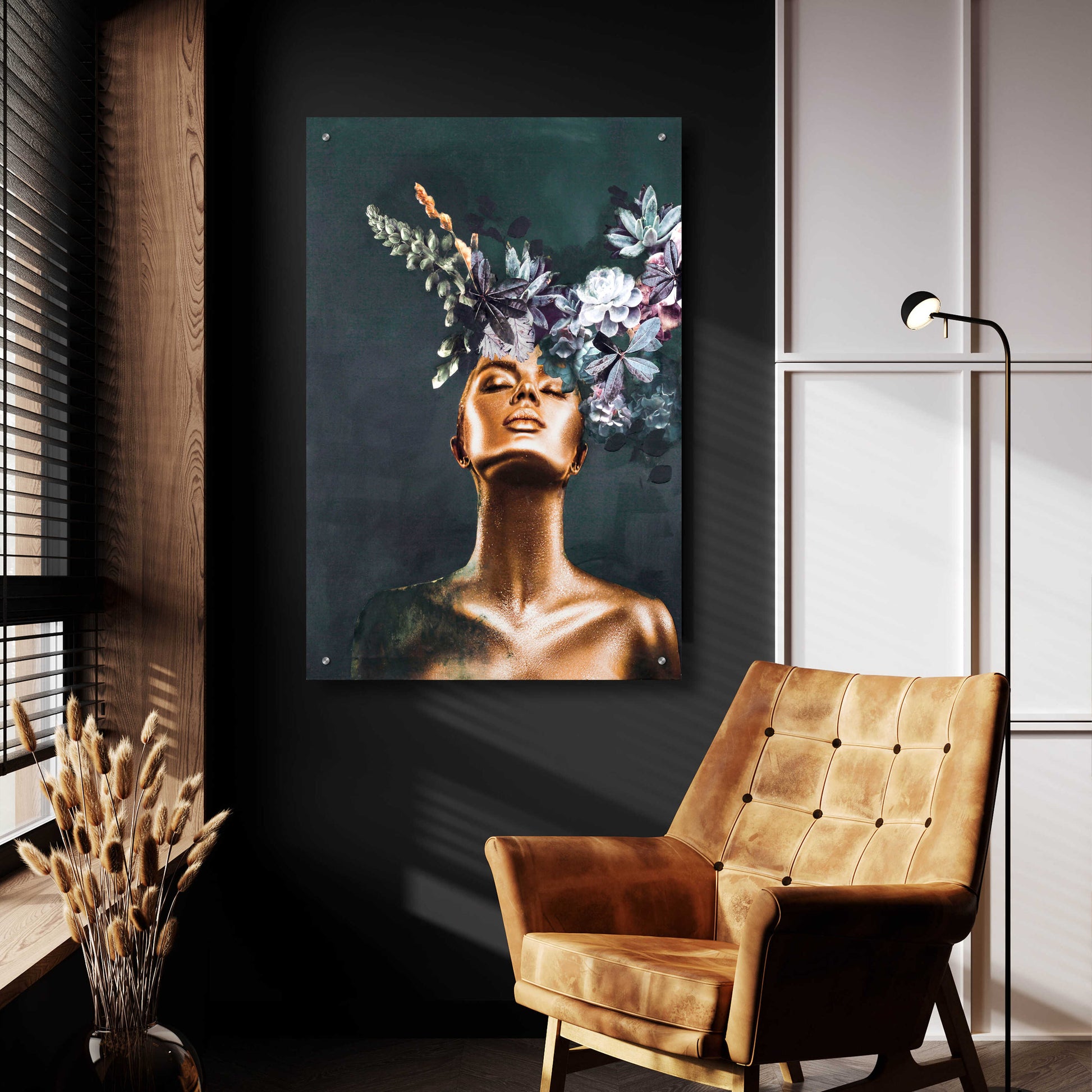 Epic Art 'Gold Couture 2' by Design Fabrikken, Acrylic Glass Wall Art,24x36