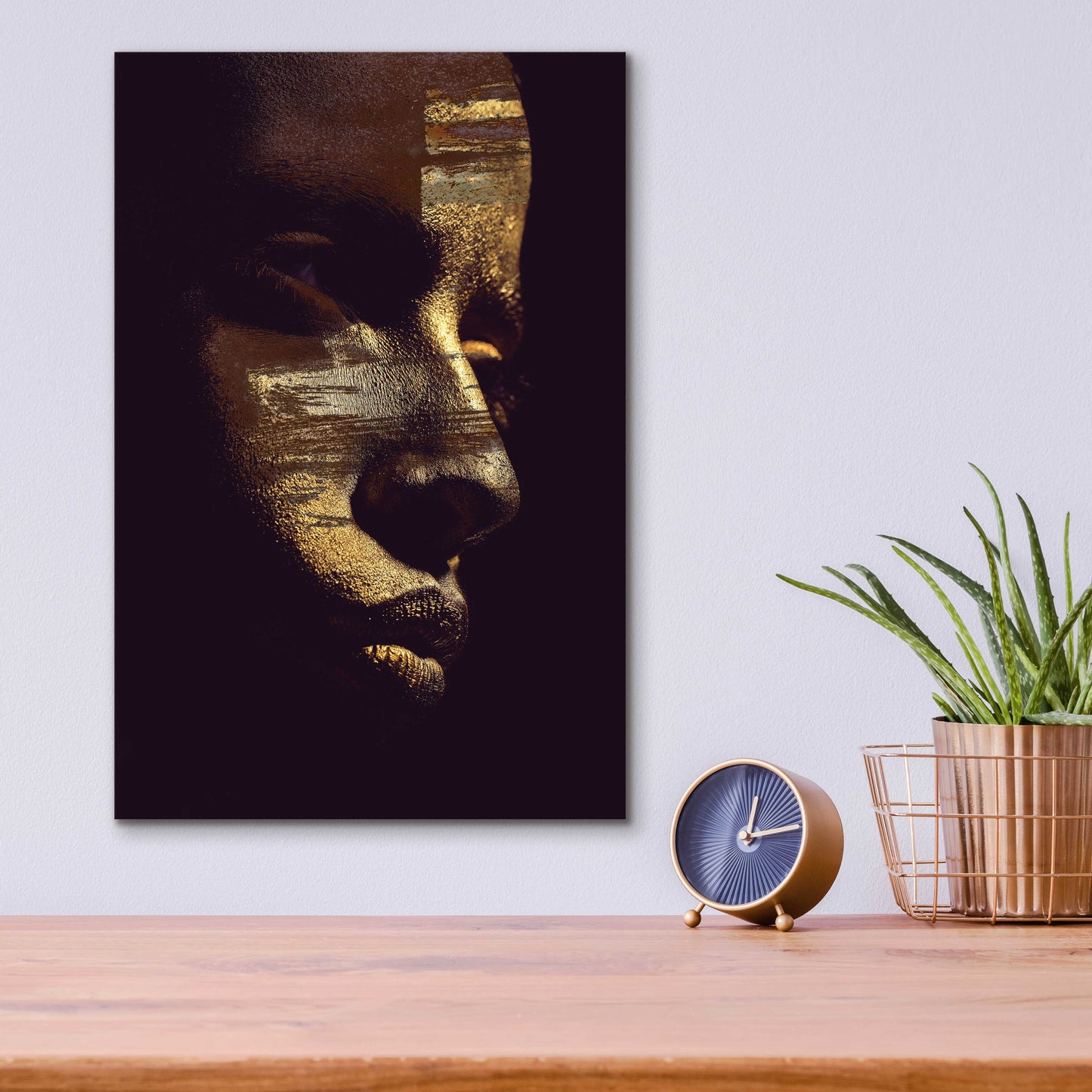 Epic Art 'Gold Vision' by Design Fabrikken, Acrylic Glass Wall Art,12x16