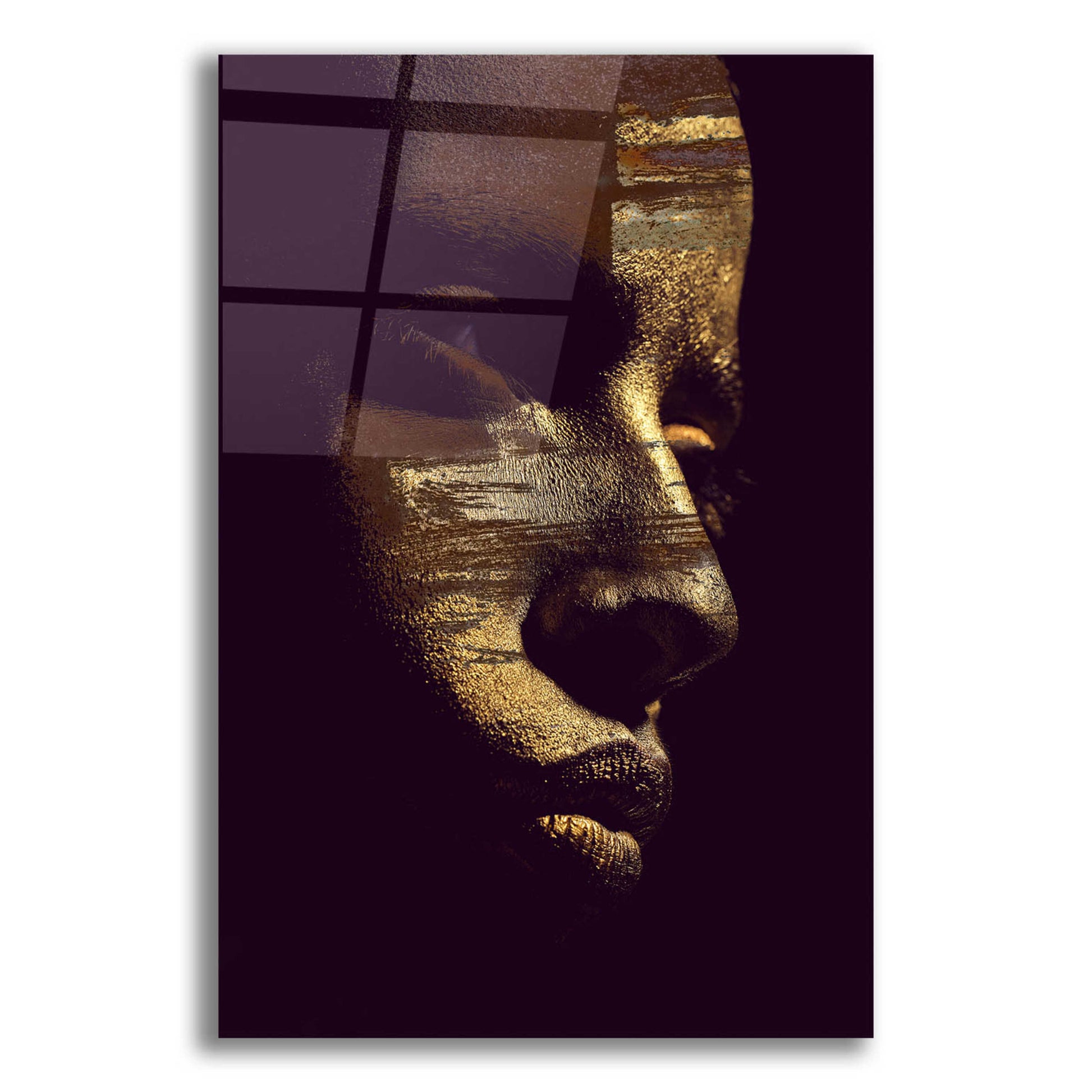 Epic Art 'Gold Vision' by Design Fabrikken, Acrylic Glass Wall Art,12x16