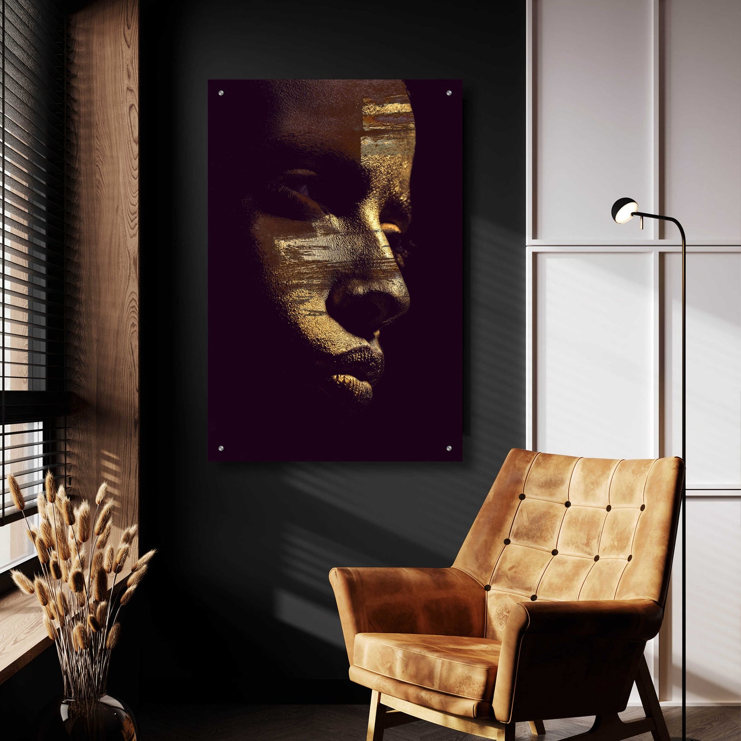 Epic Art 'Gold Vision' by Design Fabrikken, Acrylic Glass Wall Art,24x36