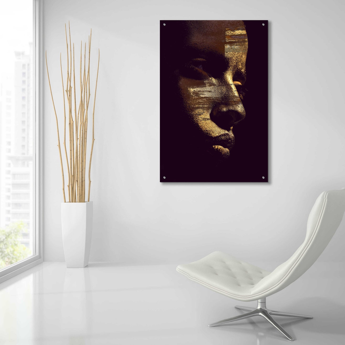 Epic Art 'Gold Vision' by Design Fabrikken, Acrylic Glass Wall Art,24x36