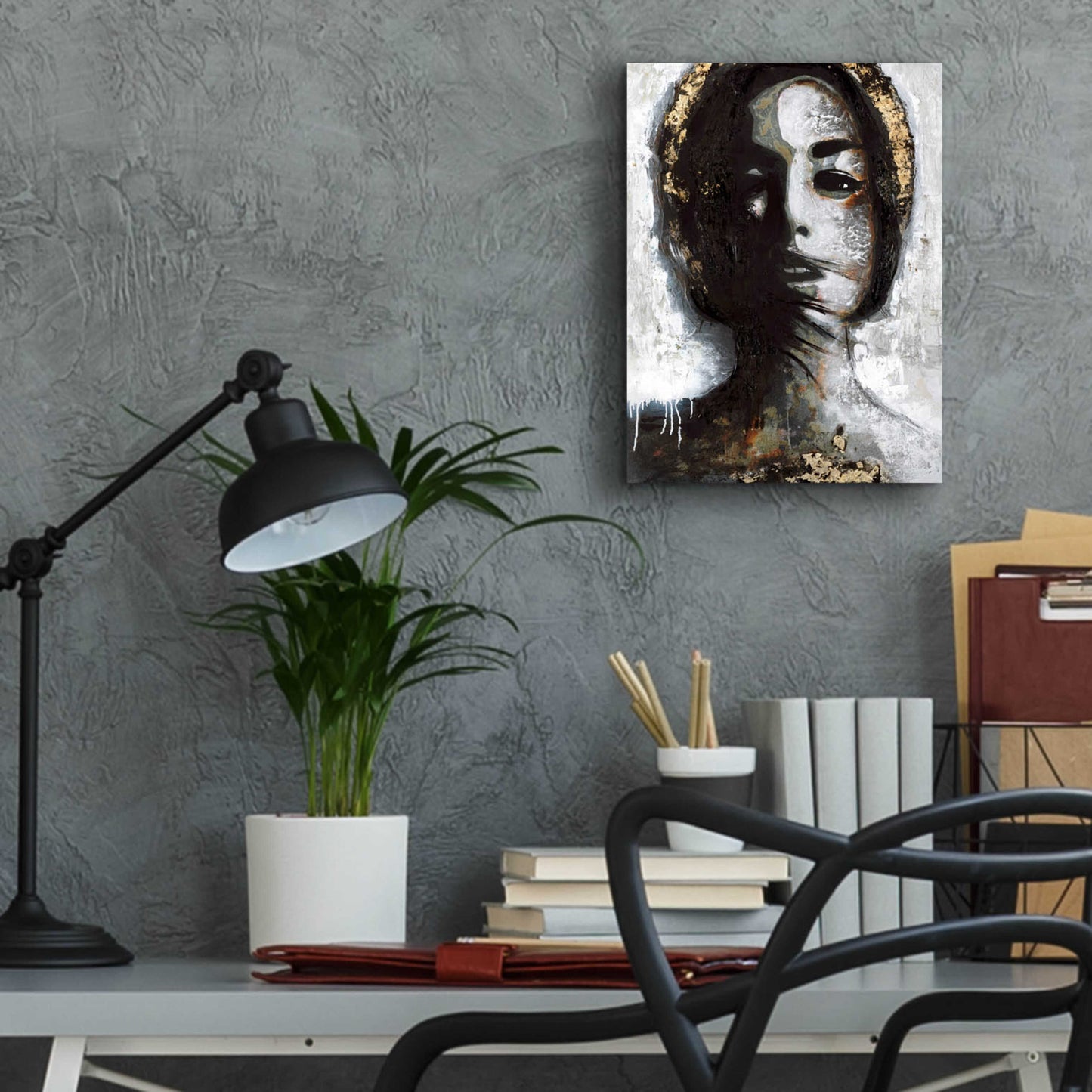 Epic Art 'Golden Madonna' by Design Fabrikken, Acrylic Glass Wall Art,12x16